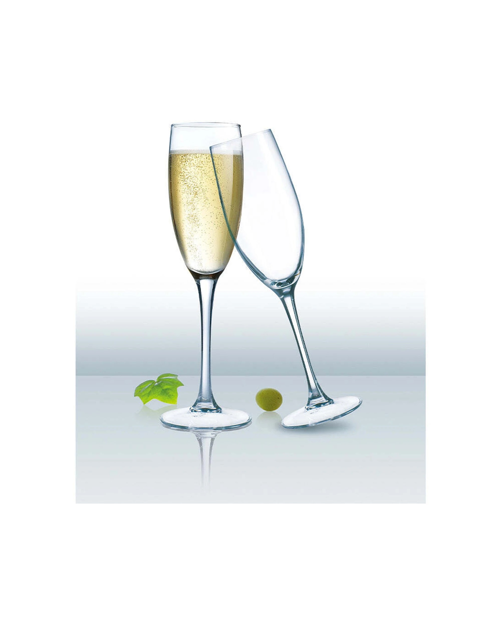 2 Wiltshire 4pc Classico Flute Beverage Drinking Glasses Set 160ml - Clear, 2 of 3