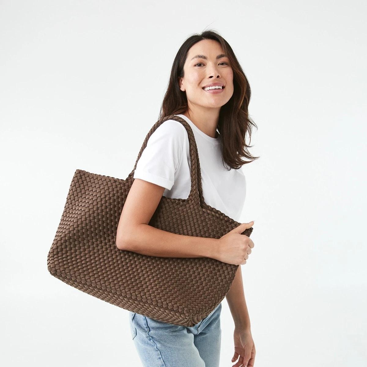 5 Weave Tote Bag RICH MOCHA, 5 of 5