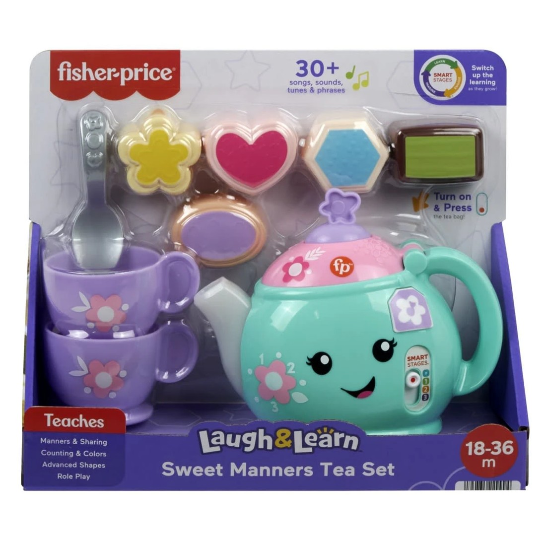 1 Fisher-Price Laugh & Learn Sweet Manners Tea Set, 1 of 6