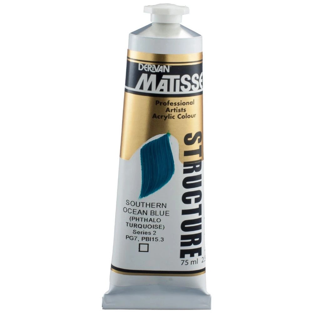 1 Derivan Matisse Structure Paint 75mL Southern Ocean Blue S2, 1 of 2