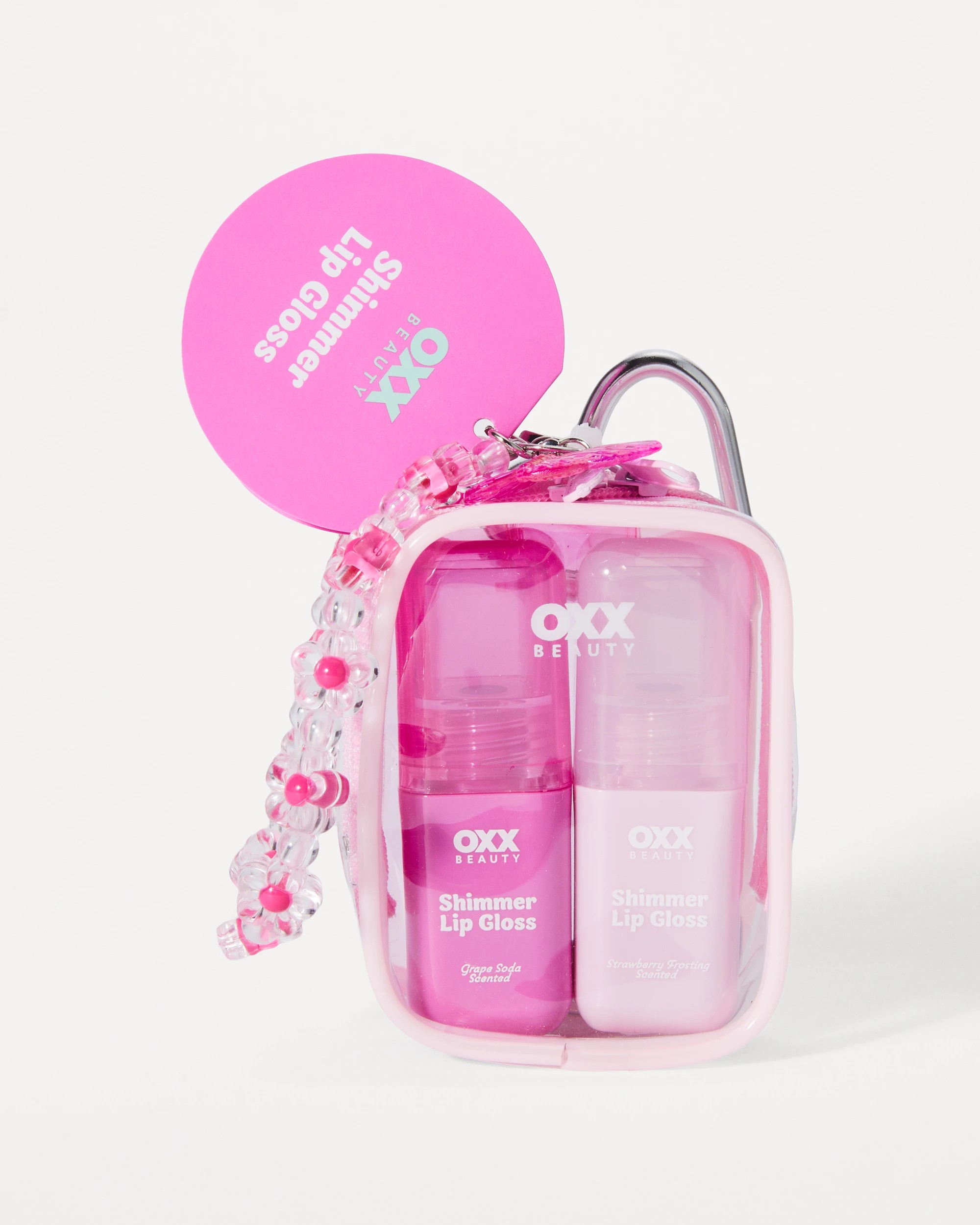 1 OXX Beauty Shimmer Lip Gloss Set - Pink, 1 of 5