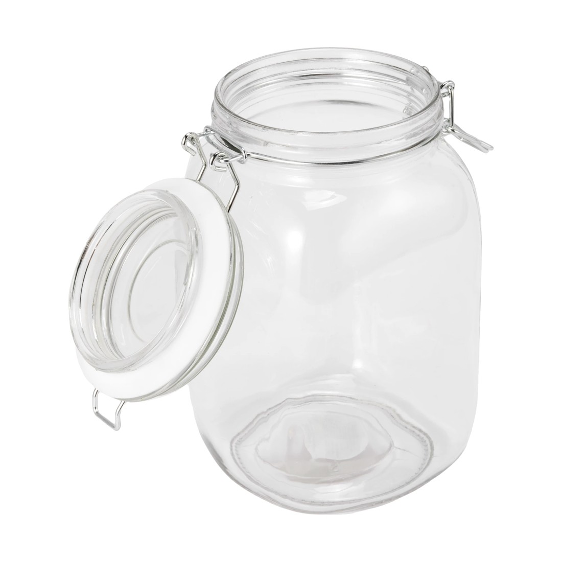 2 1.5L Clip Lid Glass Canister, 2 of 2