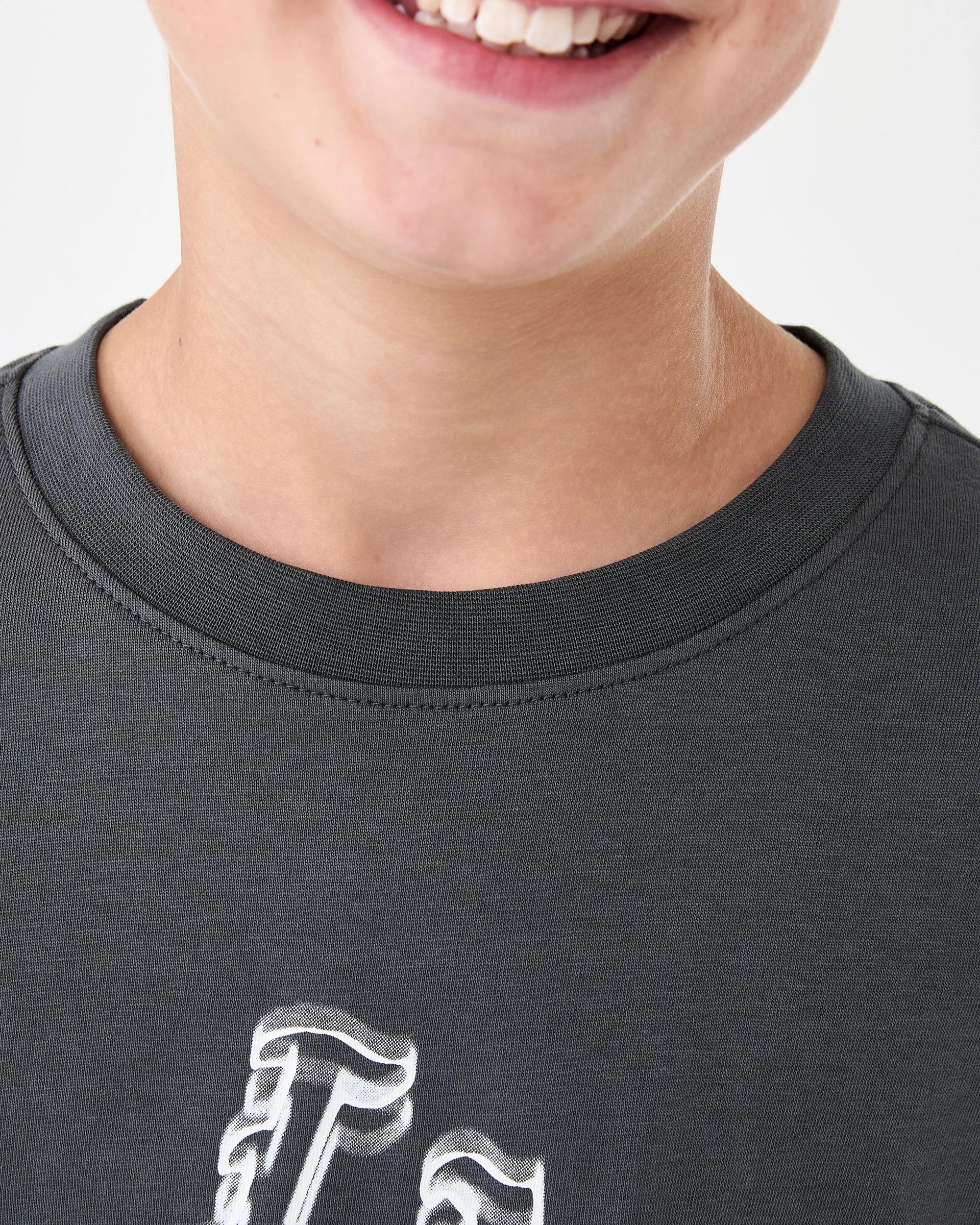 5 Long Sleeve Printed T-shirt Gry Slogan, 5 of 6