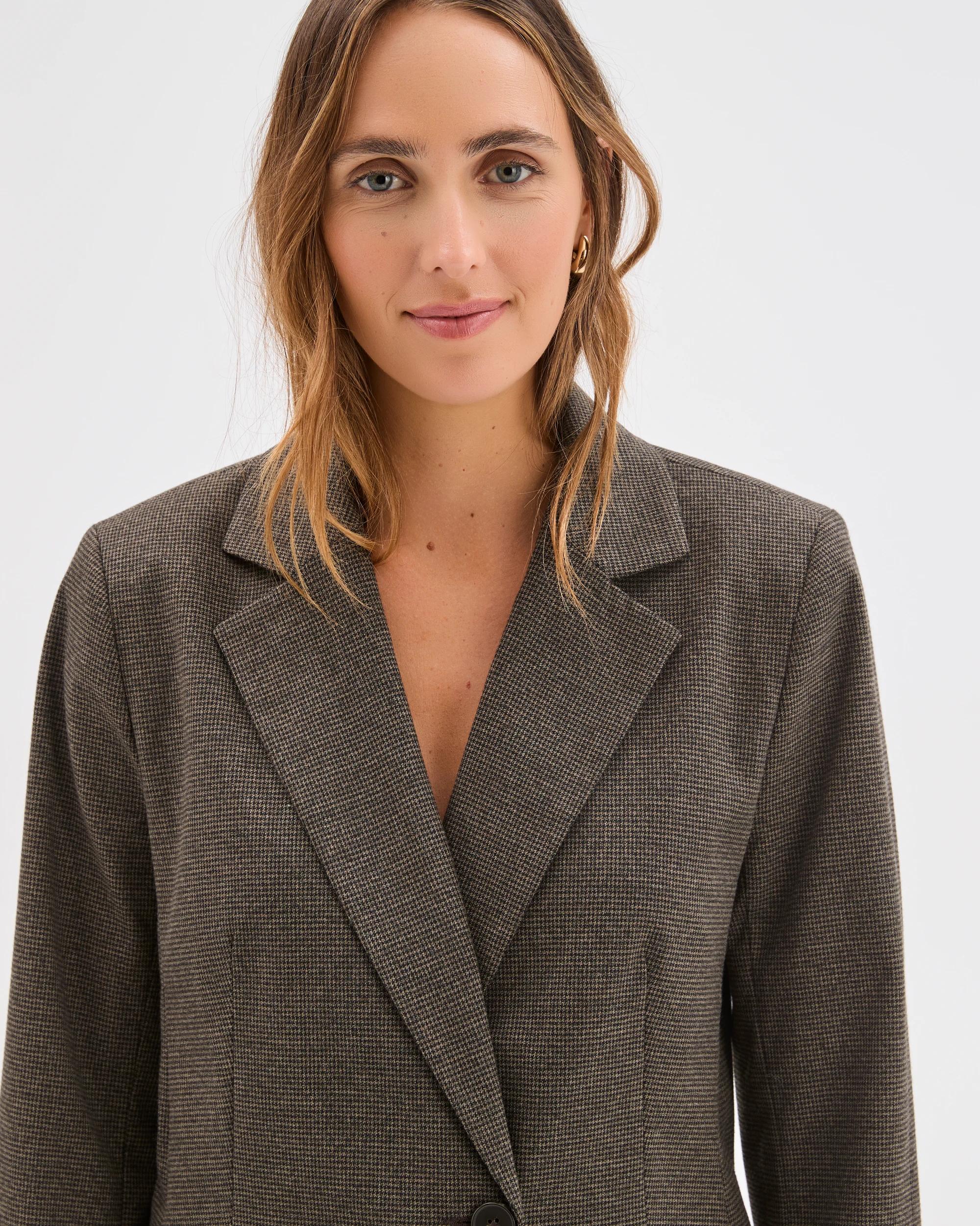 7 Target Woman Preview Double Houndstooth Blazer BROWN, 7 of 7