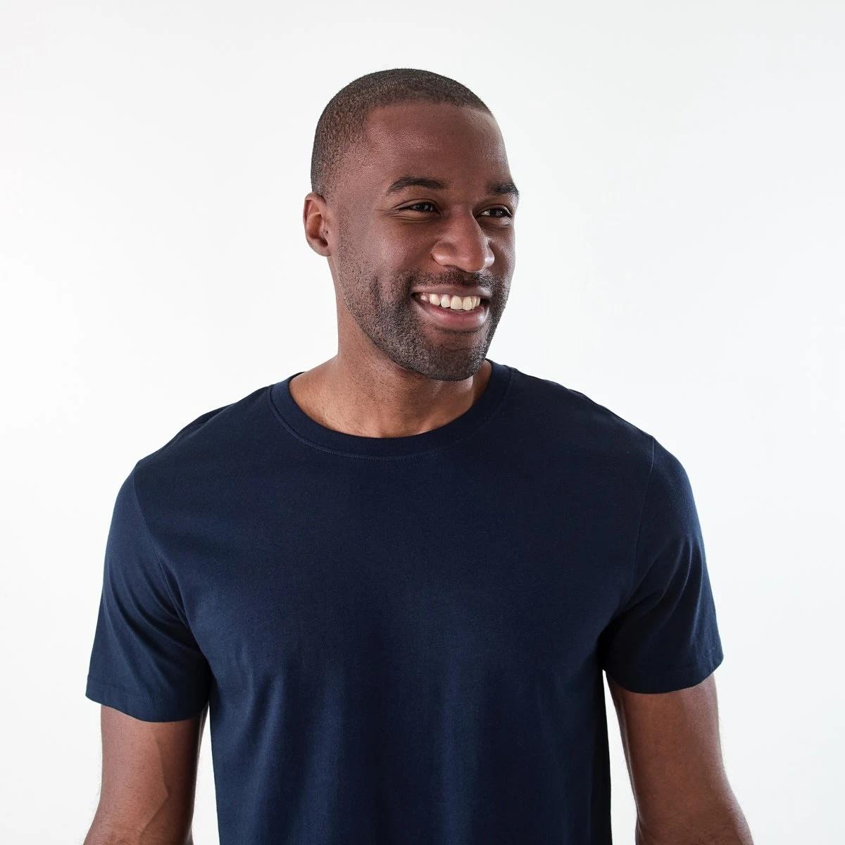 4 Australian Grown Cotton Longline T-shirt SKY CAPTAIN, 4 of 6