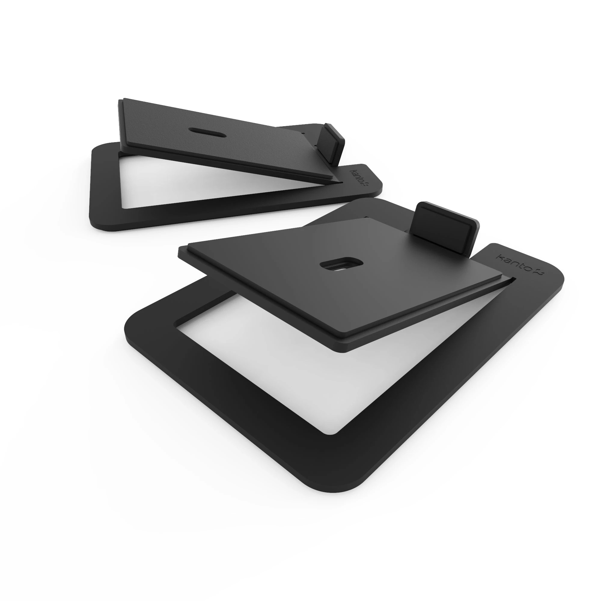 1 Kanto S6 Angled Desktop Speaker Stands for Large Speakers - Pair - Black, 1 of 5