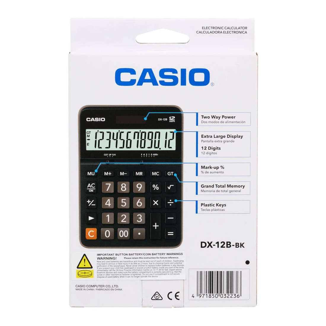 4 Casio DX12B Desktop Calculator, 4 of 4