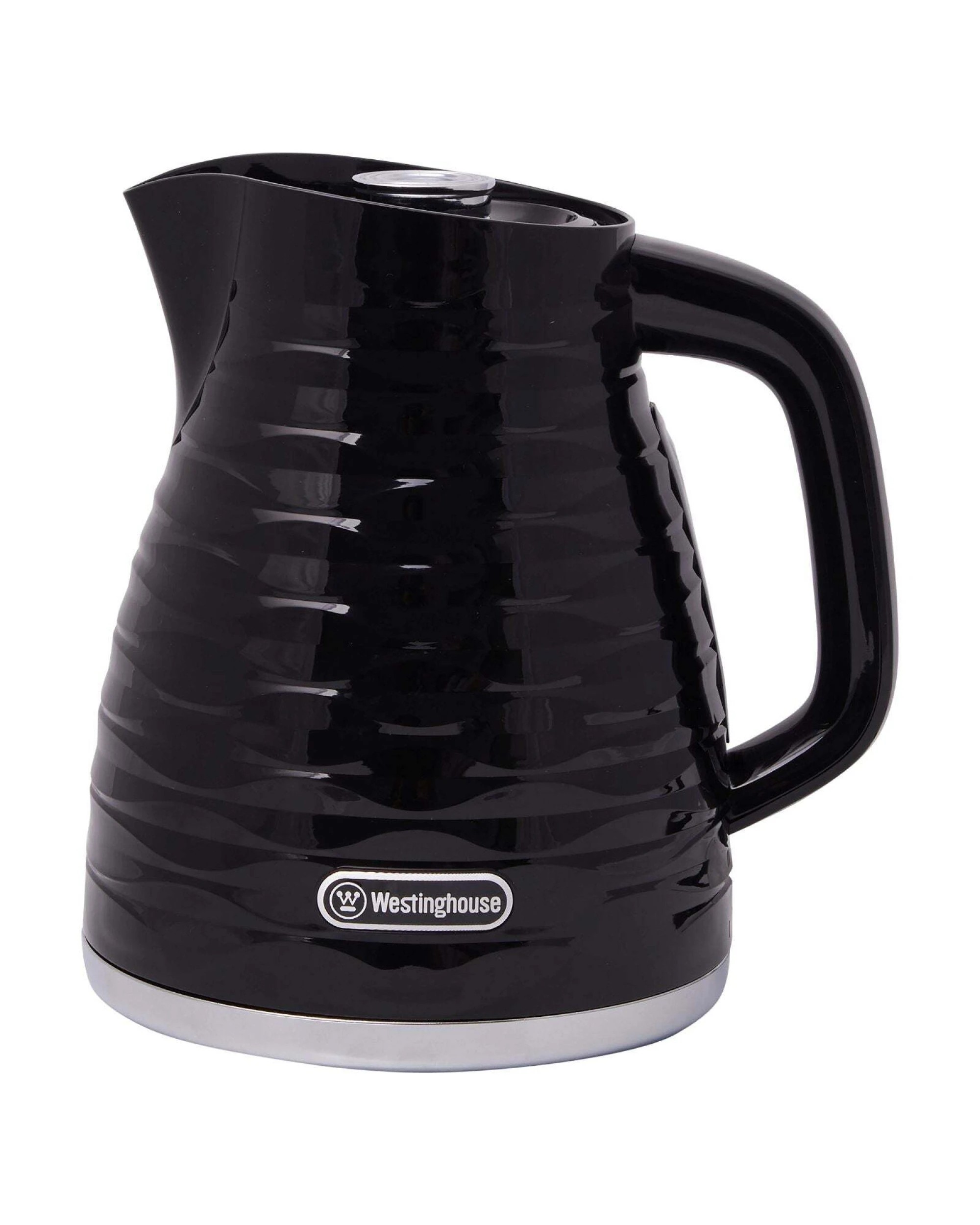 4 Westinghouse 1.7l Kettle & 4 Slice Toaster Pack Black/silver Wave Pattern
 - Black, 4 of 10