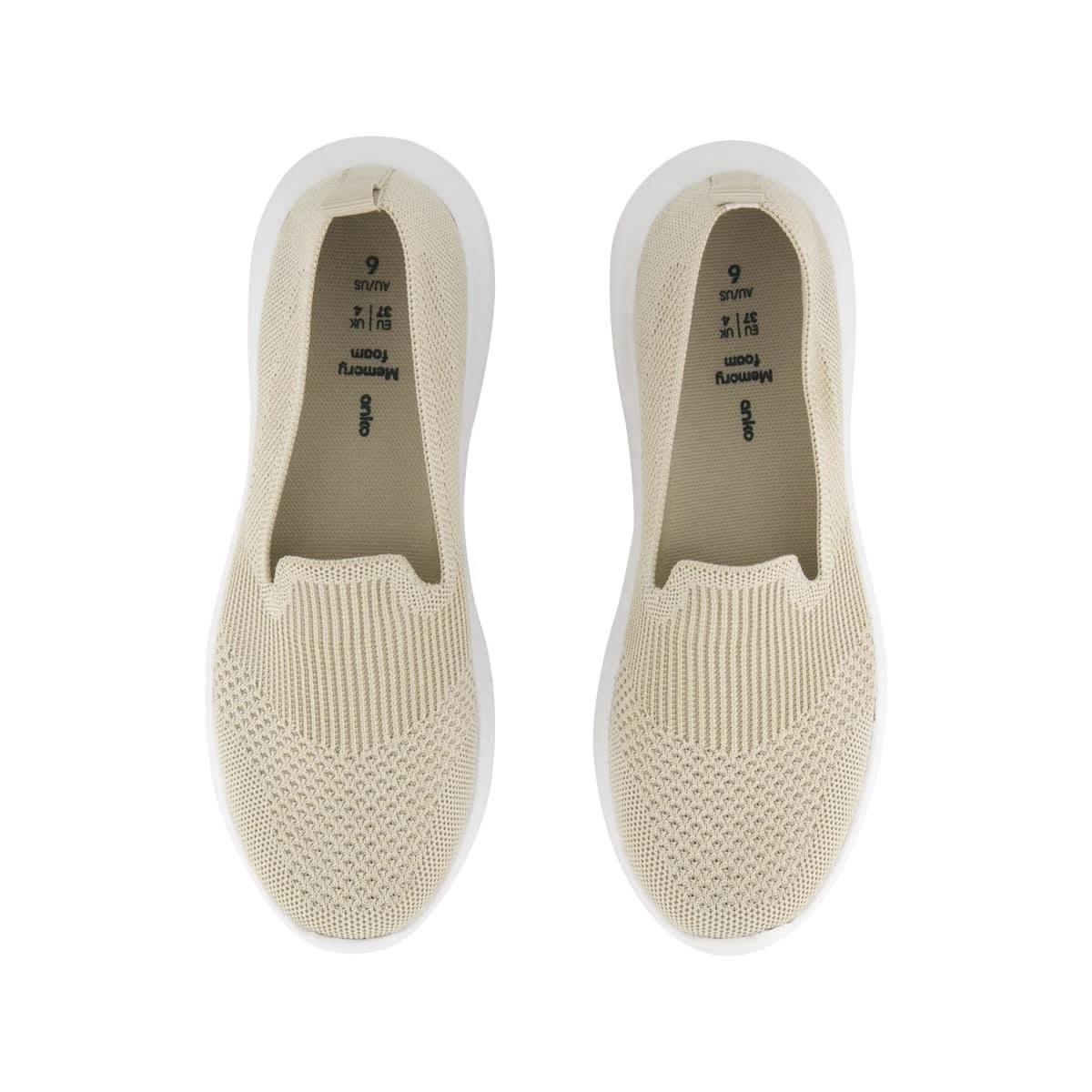 3 Slip On Comfort Walker Sneakers SANDSHELL, 3 of 5