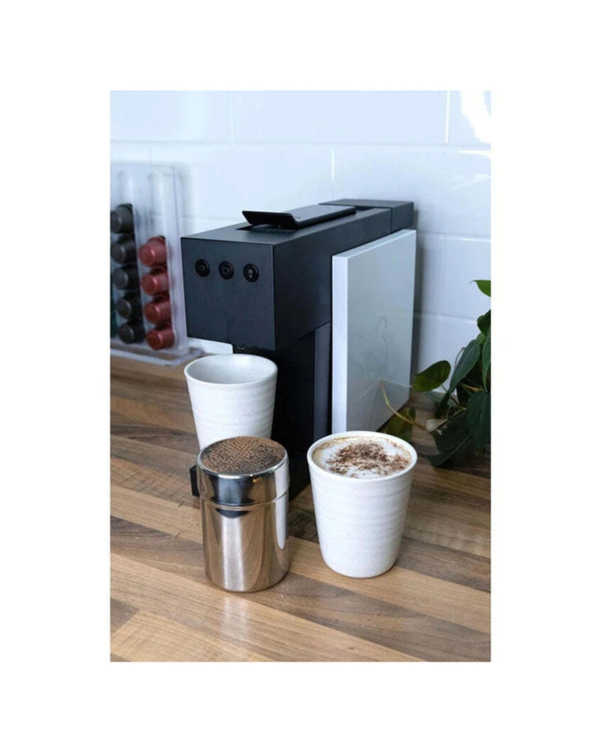 4 Cuisena Stainless Steel Mesh Kitchen Shaker Twist Lock Lid 2mm Holes With Cap, 4 of 6