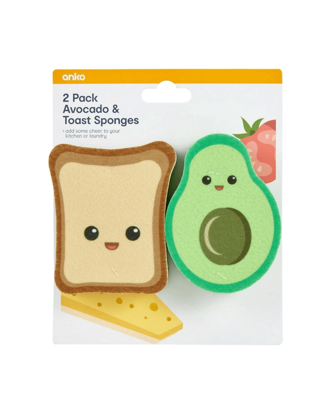 6 2 Pack Avocado and Toast Sponges, 6 of 6