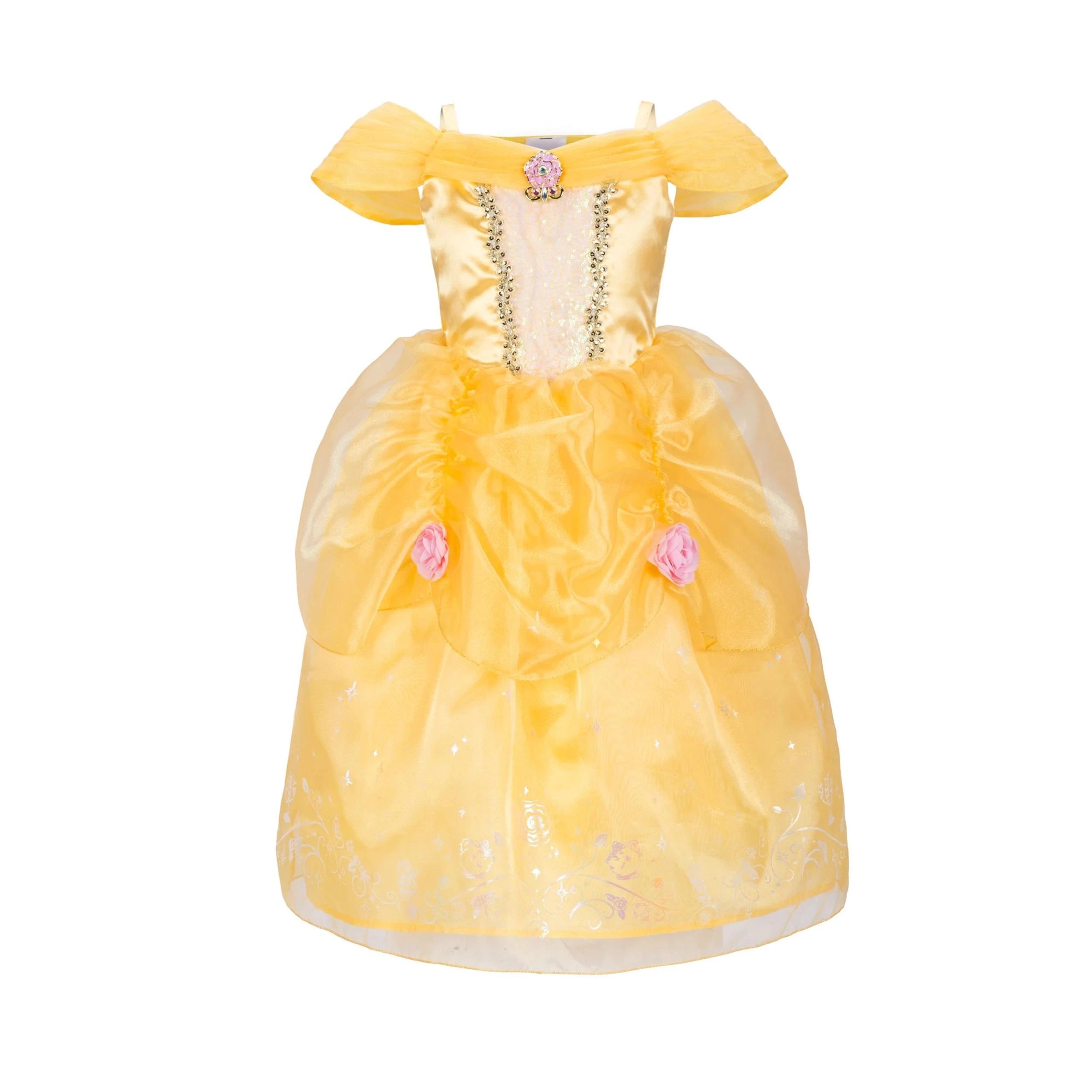 2 Disney Princess Belle Kids Costume - Ages 4 - Yellow, 2 of 3