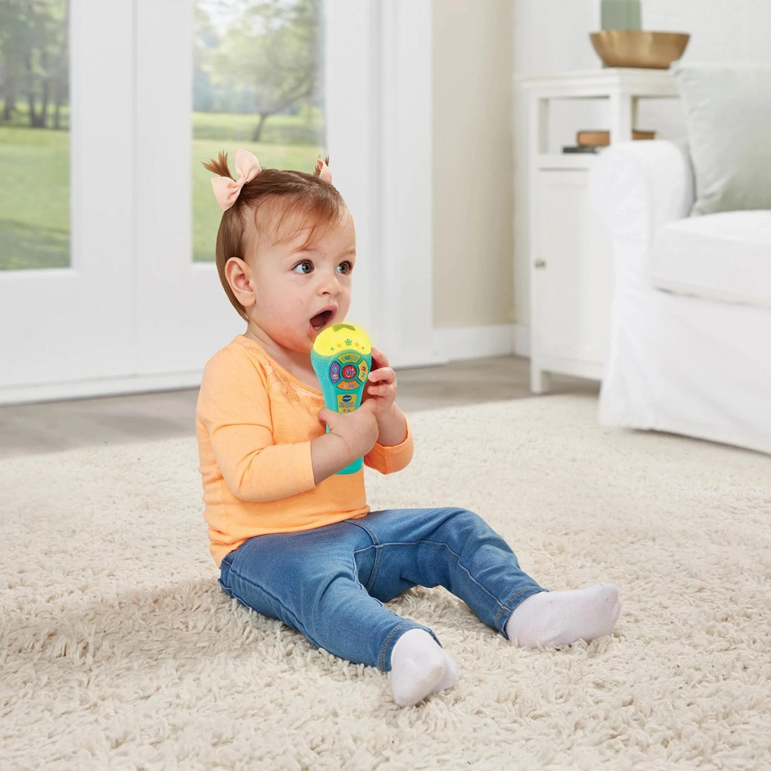 3 VTech Sing Songs Microphone - Green, 3 of 4