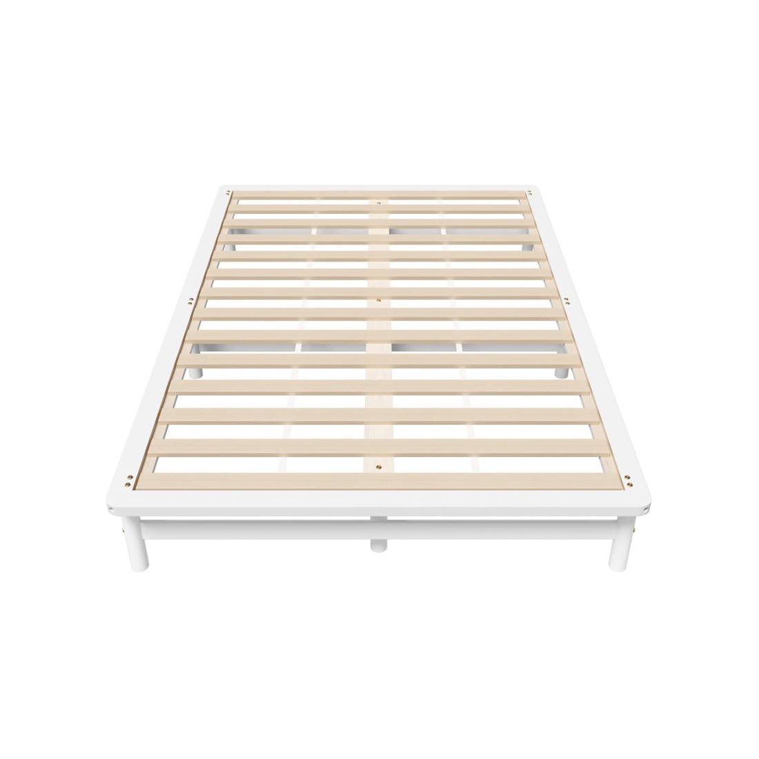 5 Oikiture Wooden Bed Frame Queen Size Beds Base Platform Solid Pine Timber
 - White, 5 of 10