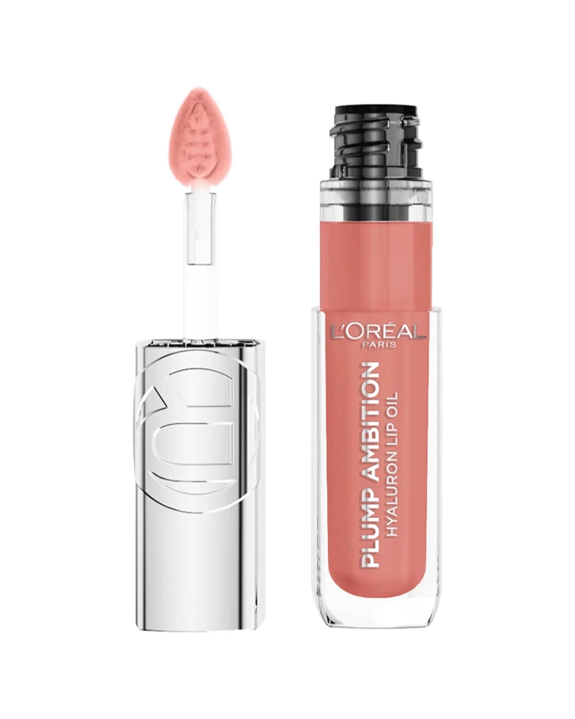 1 L'Oreal Paris Plump Ambition Hyaluron Lip Oil Plumping Shine 601 Worth It, 1 of 1