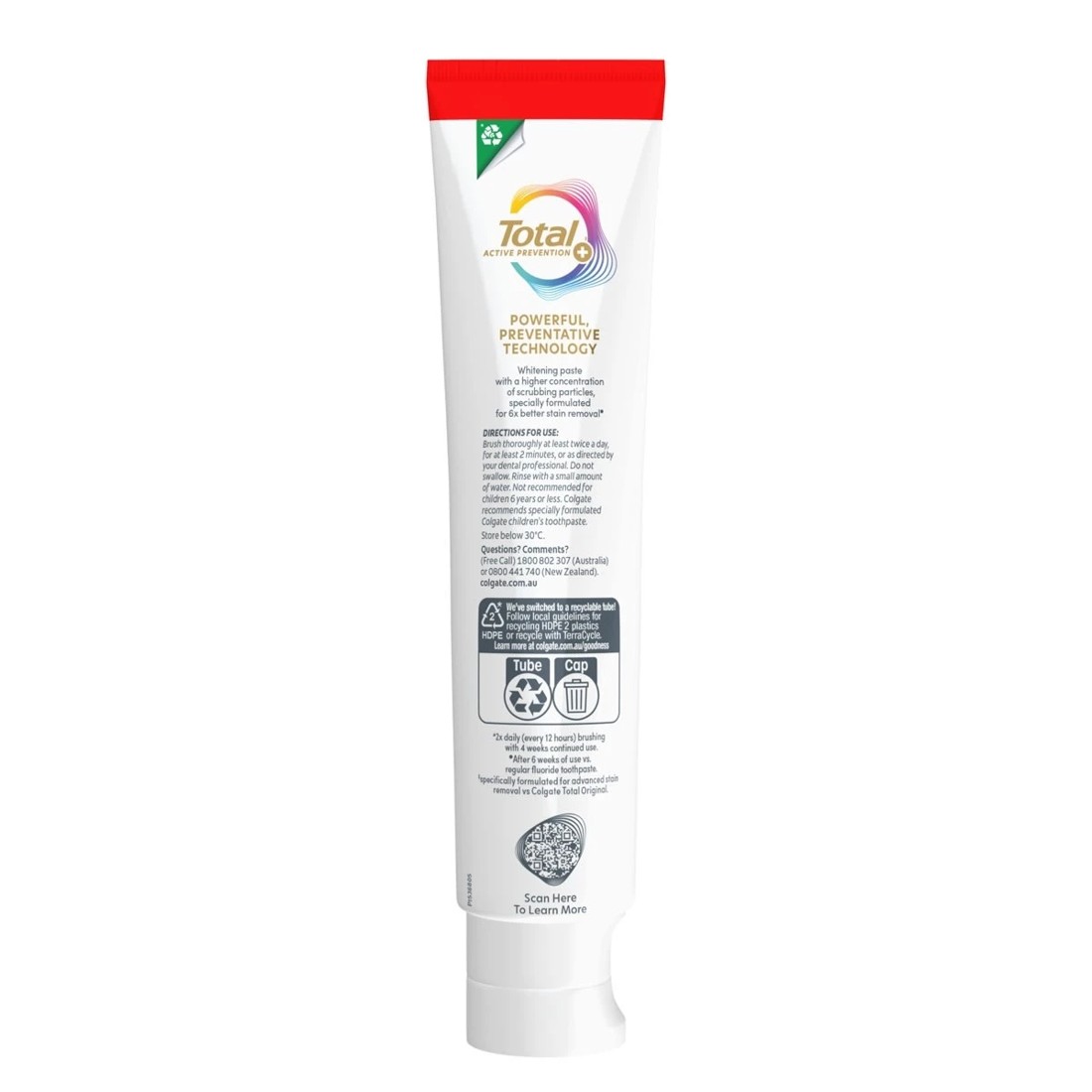 3 Colgate Total Active Prevention Whitening Antibacterial Fluoride Toothpaste, 3 of 10