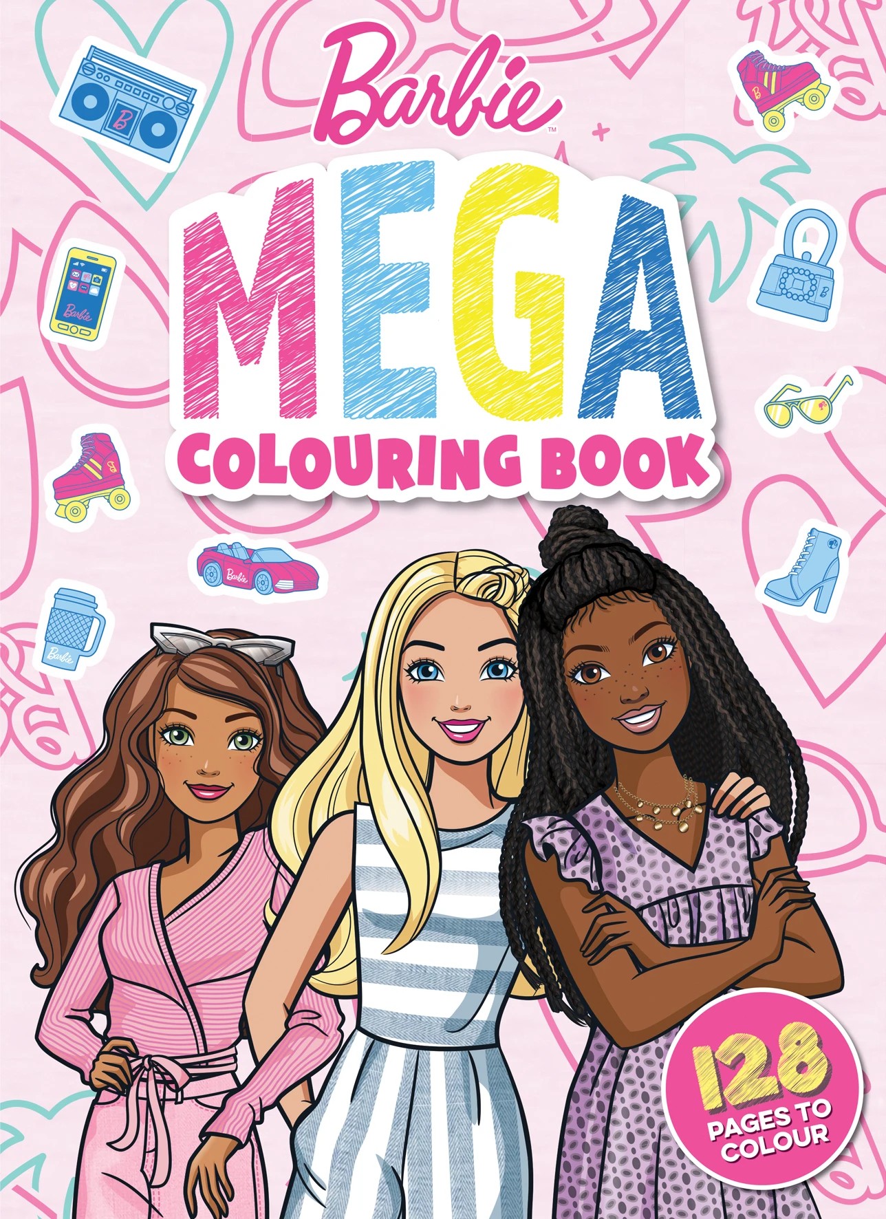 1 Barbie: Mega Colouring Book, 1 of 4