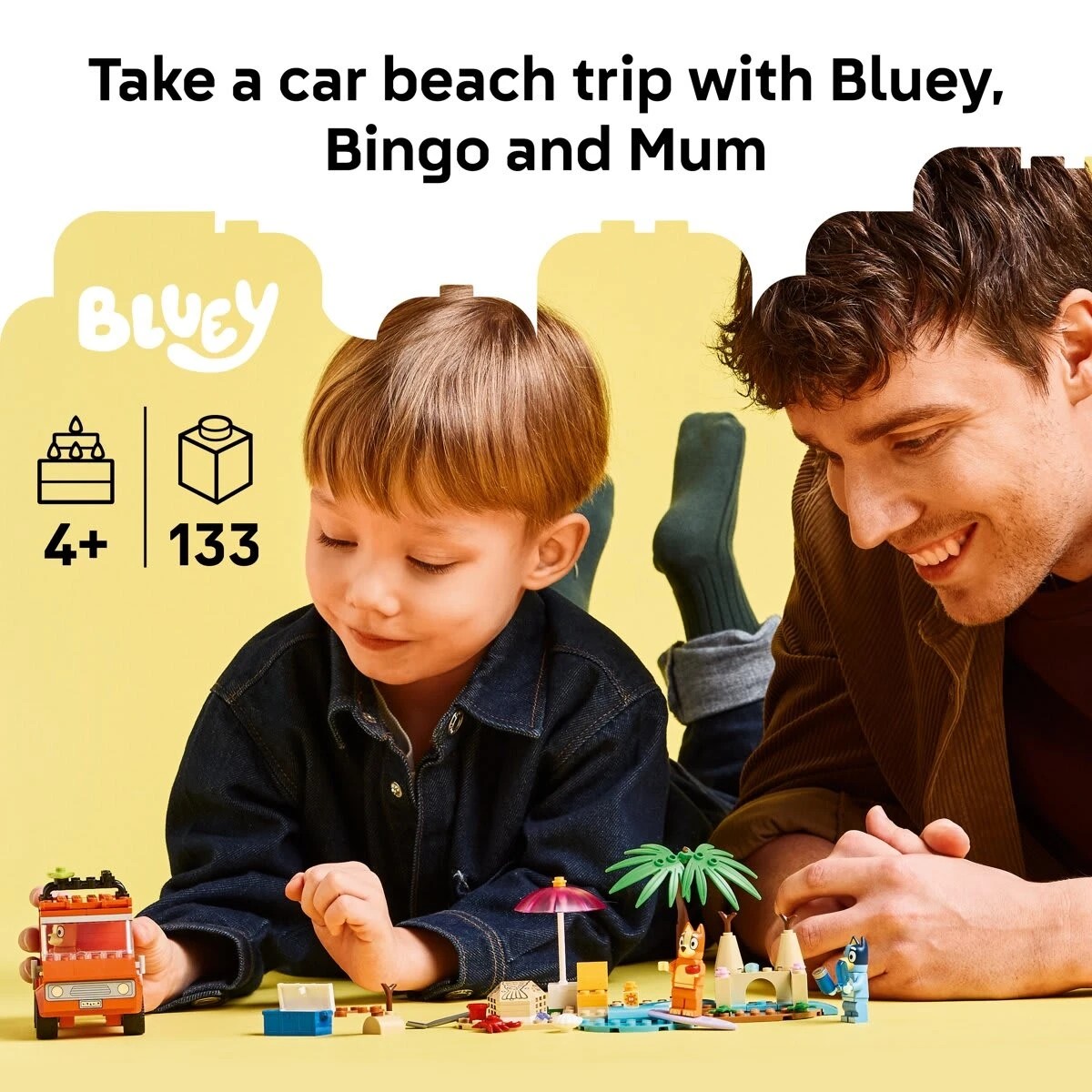 4 LEGO Bluey: Bluey’s Beach & Family Car Trip 11202, 4 of 10