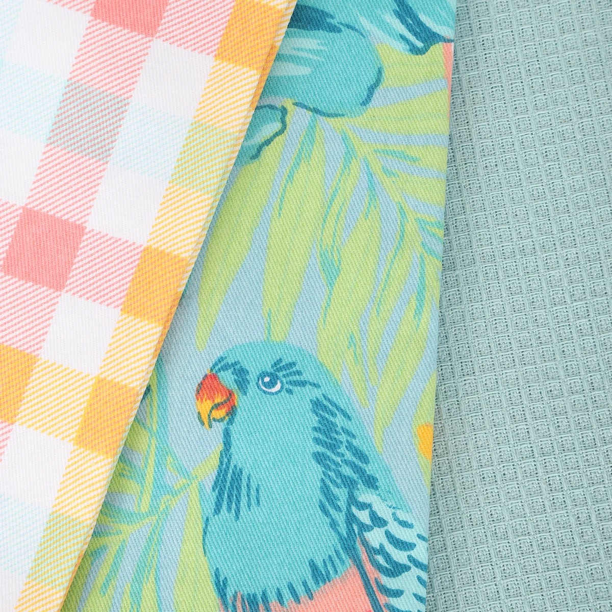 2 3 Pack Birds Printed Tea Towels, 2 of 6