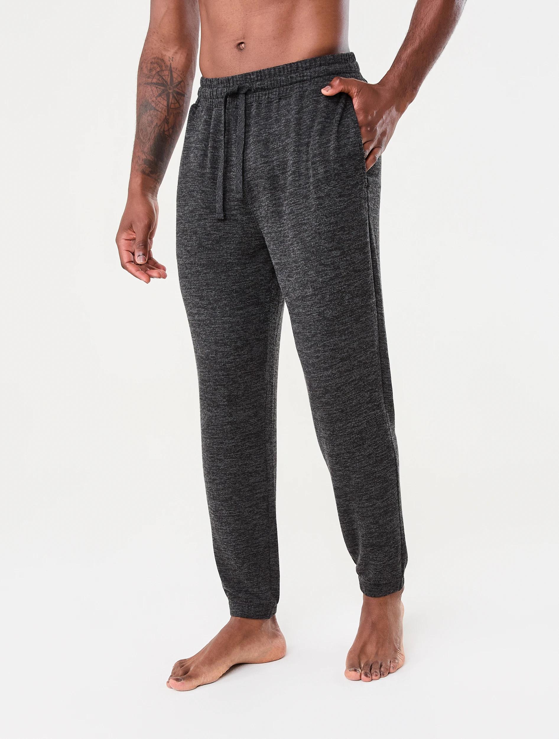 2 Brushed Slim Pants Blk Marle, 2 of 6