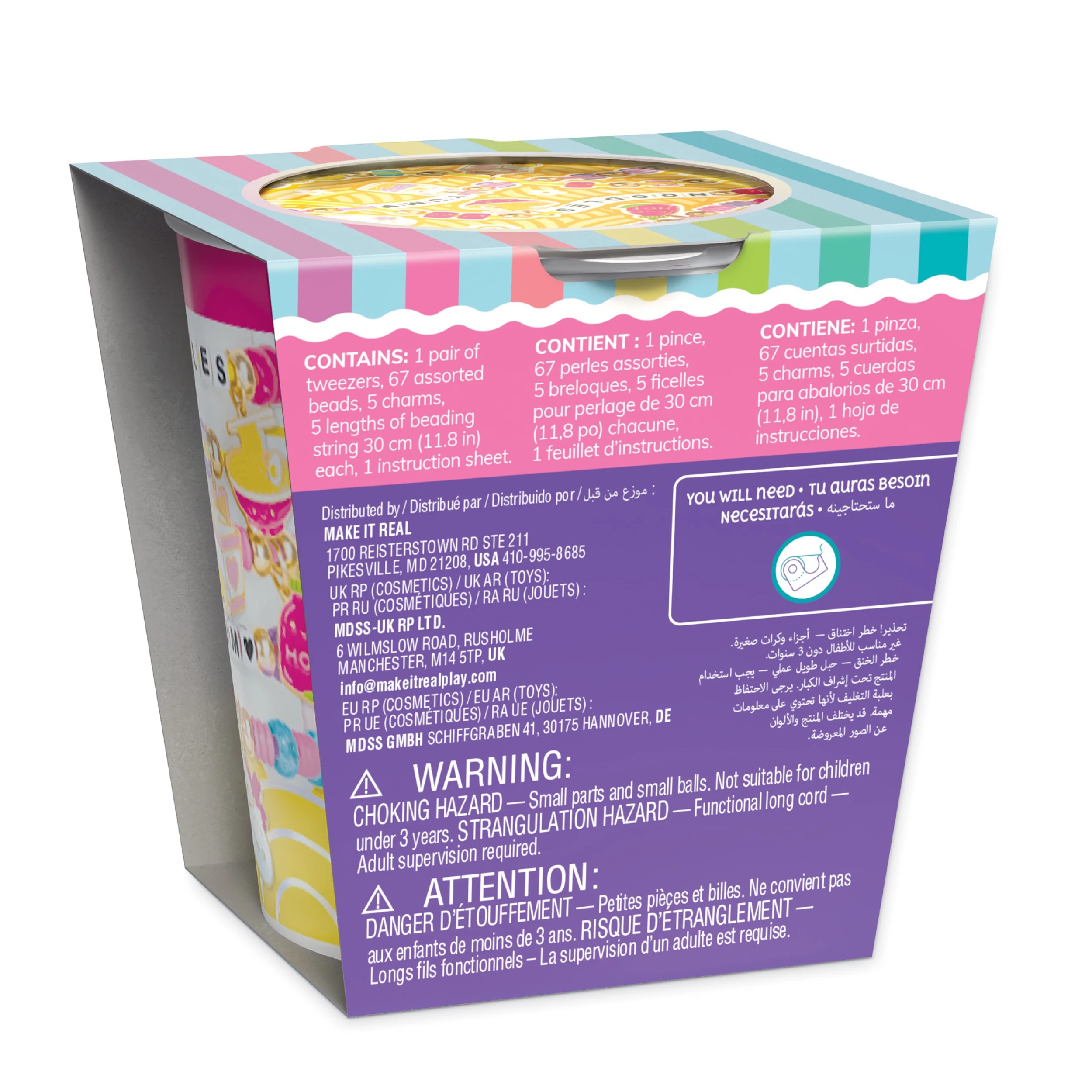 3 Make It Real Knot Noodles Bracelet Kit - Multi, 3 of 7