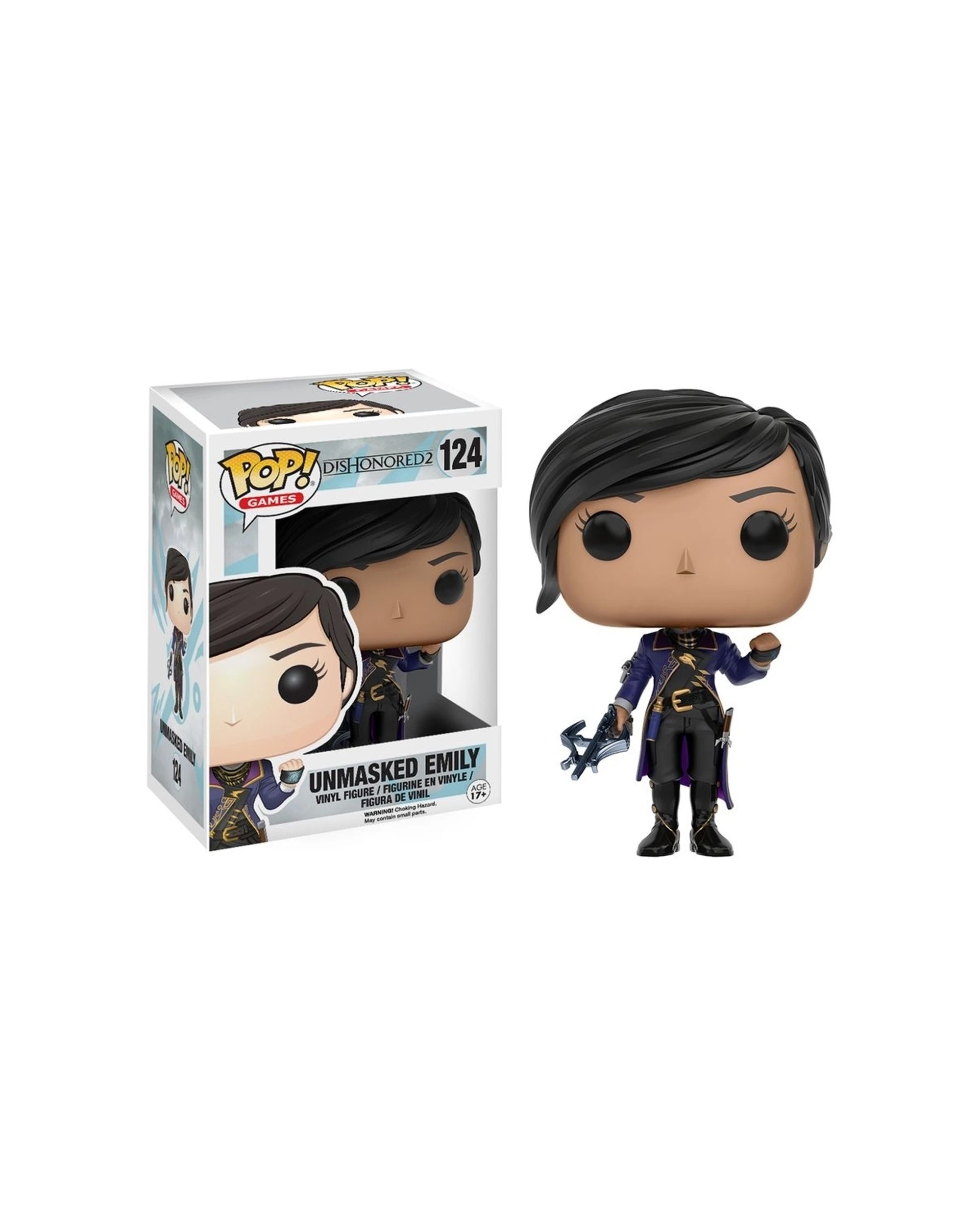 1 Pop Vinyl Figurine Dishonored 2 - Emily Unmasked 10cm Plastic Vinyl - Boxed - Multi, 1 of 3