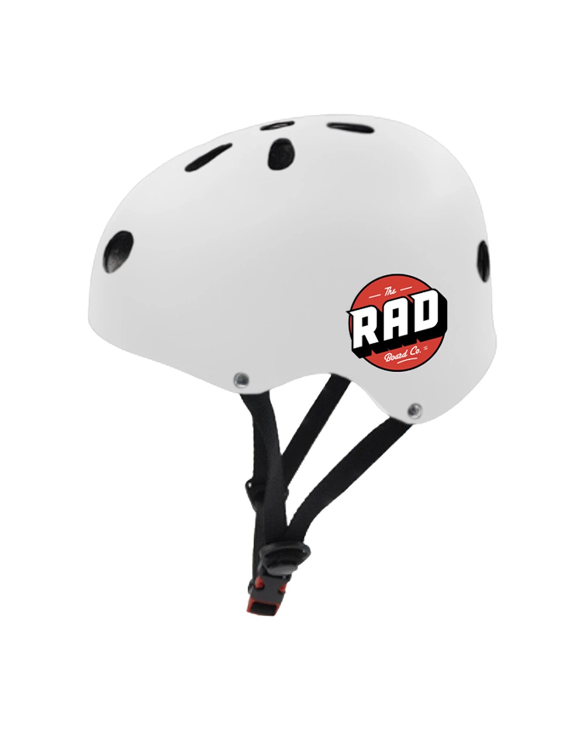 2 Rad Board Co Skate Clasic Helmet Street/Park Protective Gear Medium - White, 2 of 2
