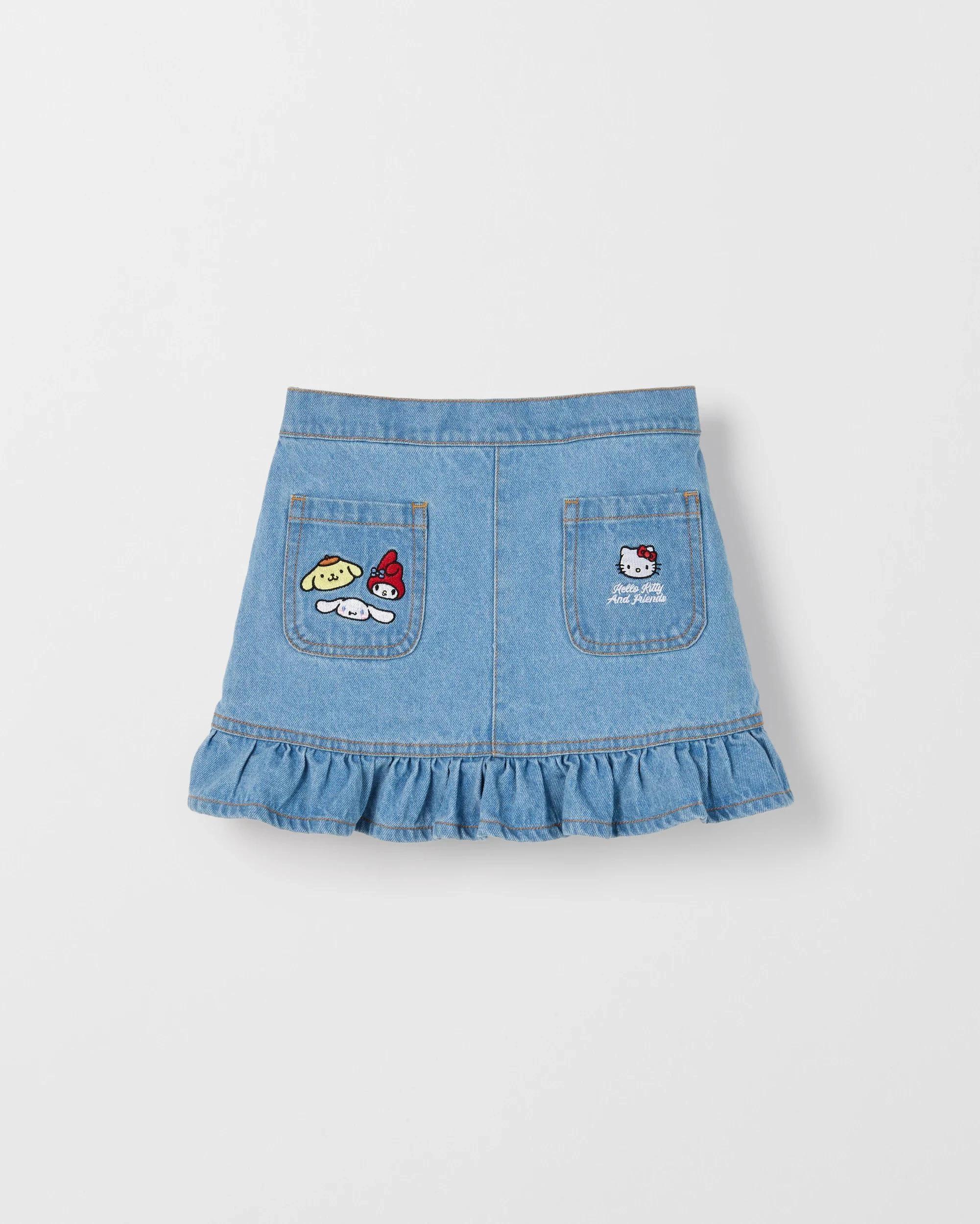 4 Hello Kitty Denim Skirt BLUE WASH, 4 of 5