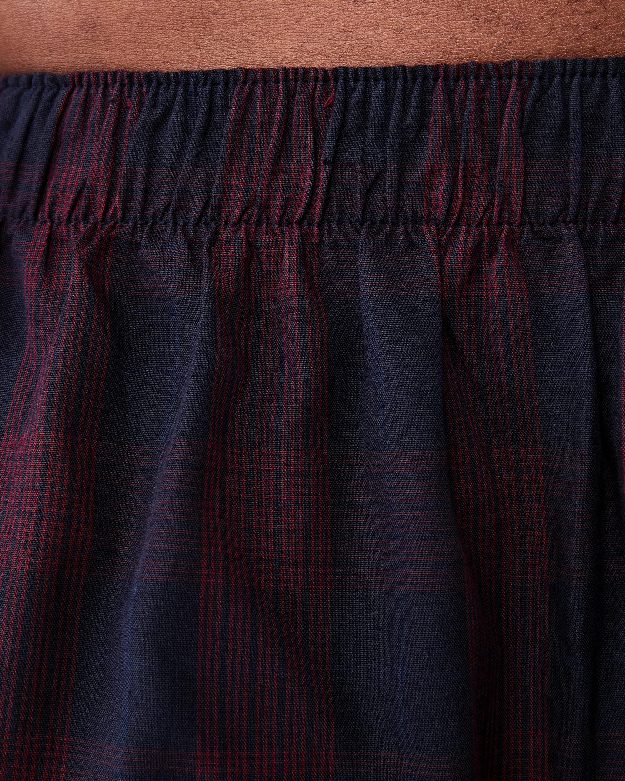 7 3 Pack Alpha Classic Woven Boxers Bur Check, 7 of 8