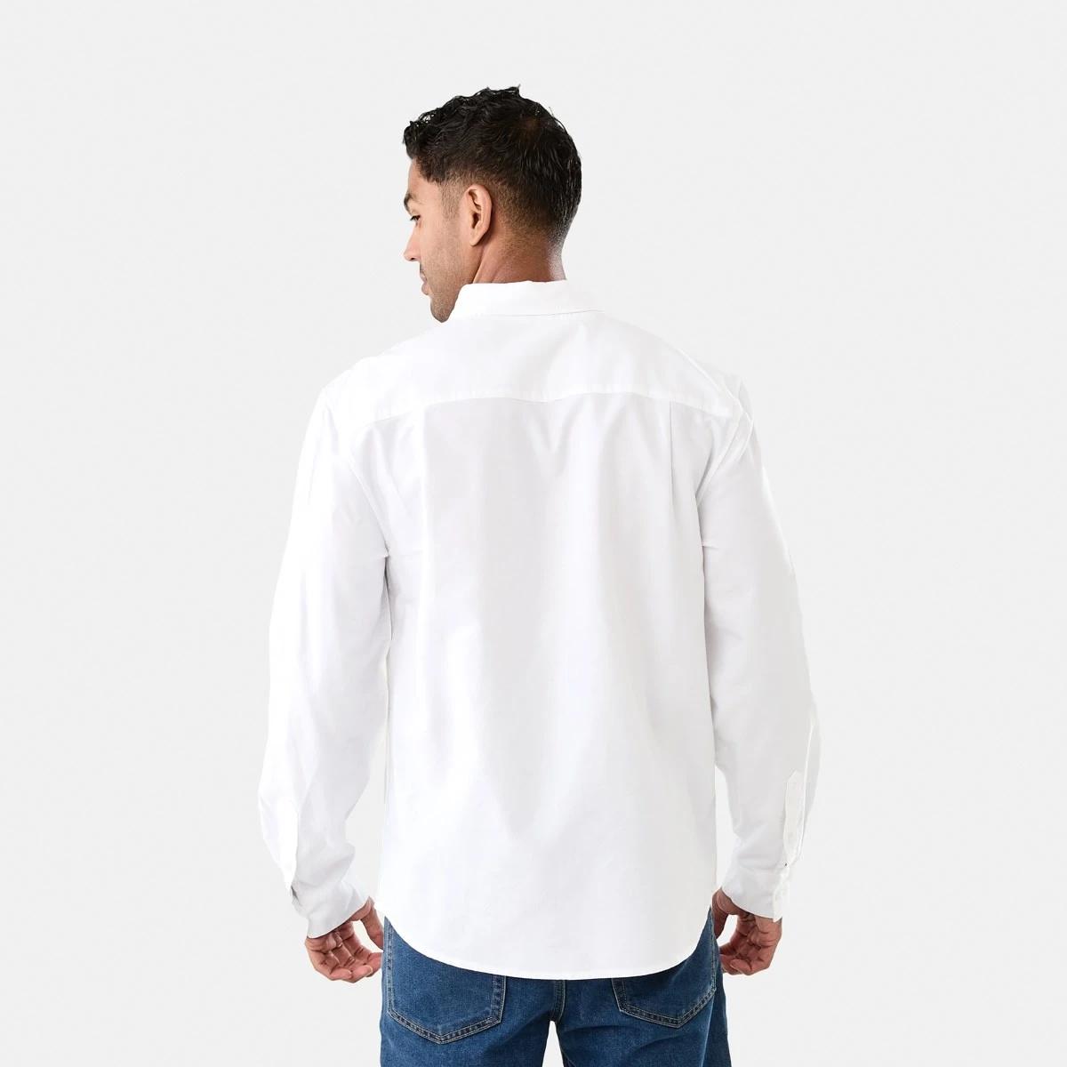 3 Long Sleeve Oxford Shirt WHITE, 3 of 7