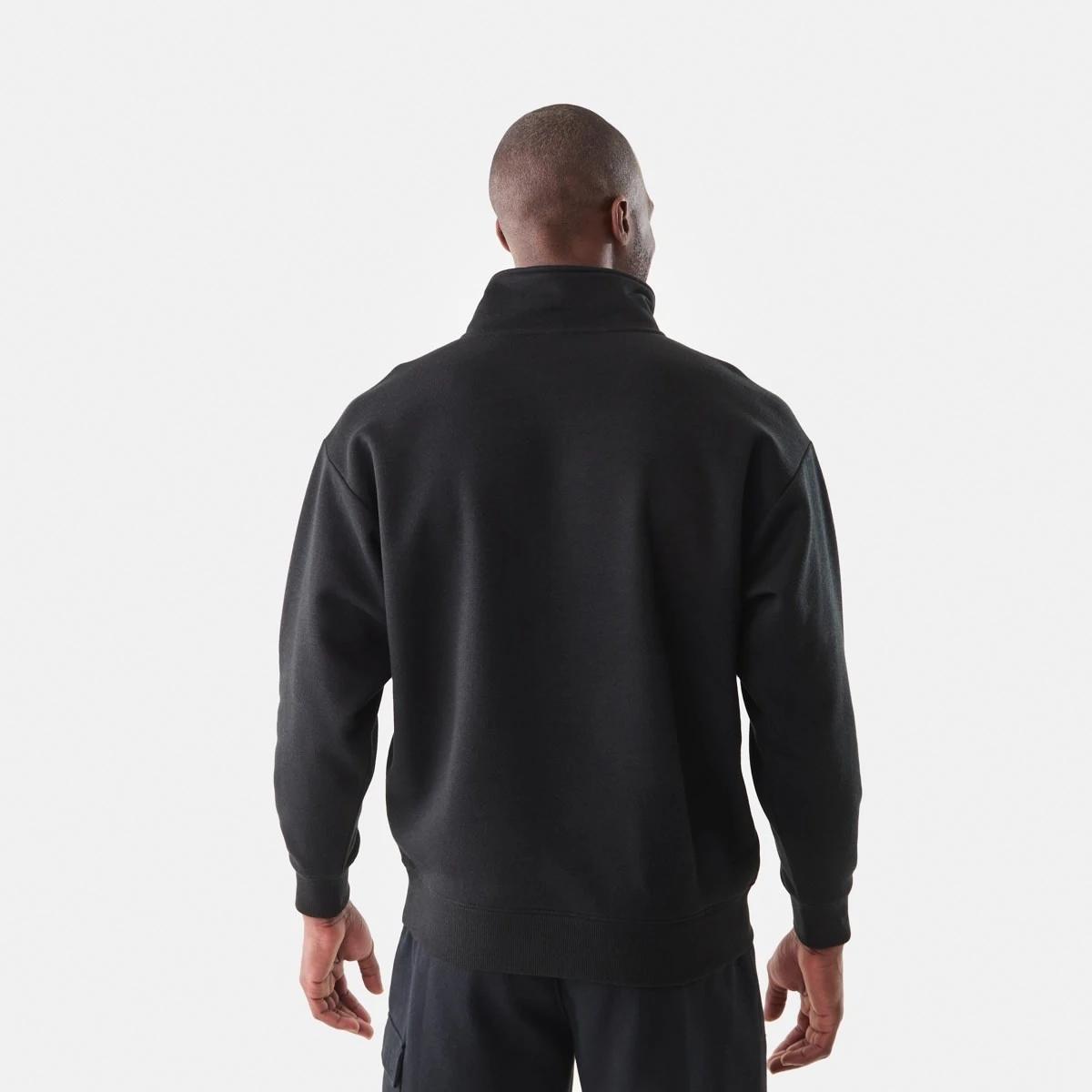 3 Everlast Mens 1/4 Zip Sweatshirt EVER BLACK, 3 of 6