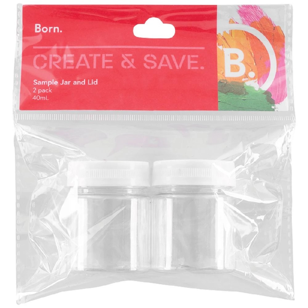 2 Born 40mL Sample Jar and Lid 2 Pack, 2 of 4