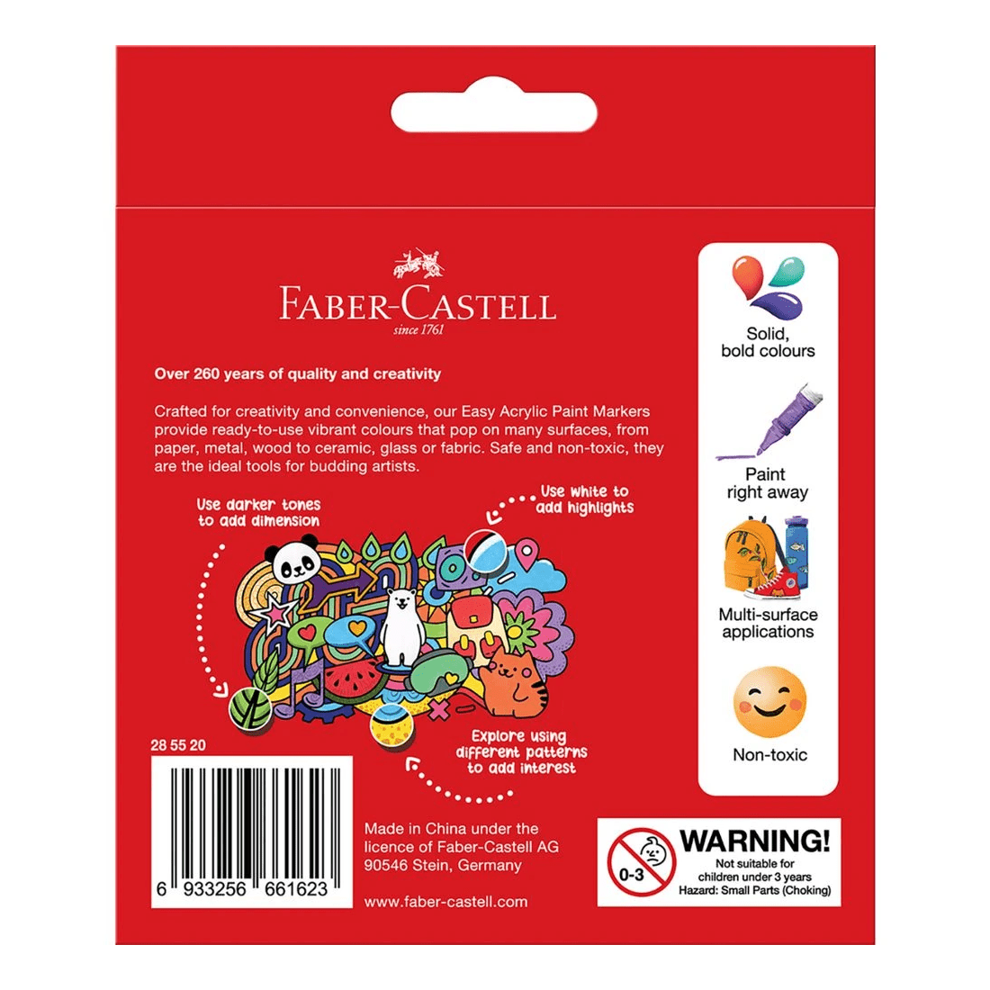 3 Faber-Castell Easy Acrylic Paint Markers Assorted 20 Pack, 3 of 3
