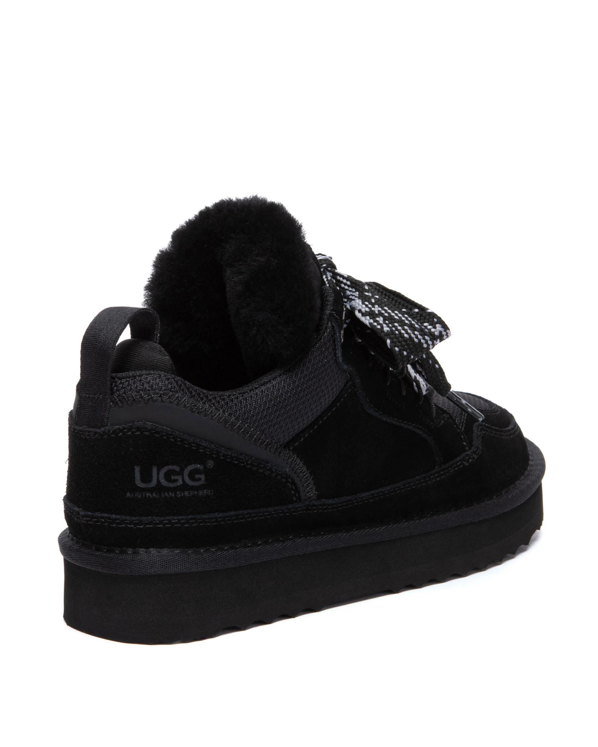 3 Australian Shepherd UGG Womens Parkyr Platform Sneakers BLACK, 3 of 5