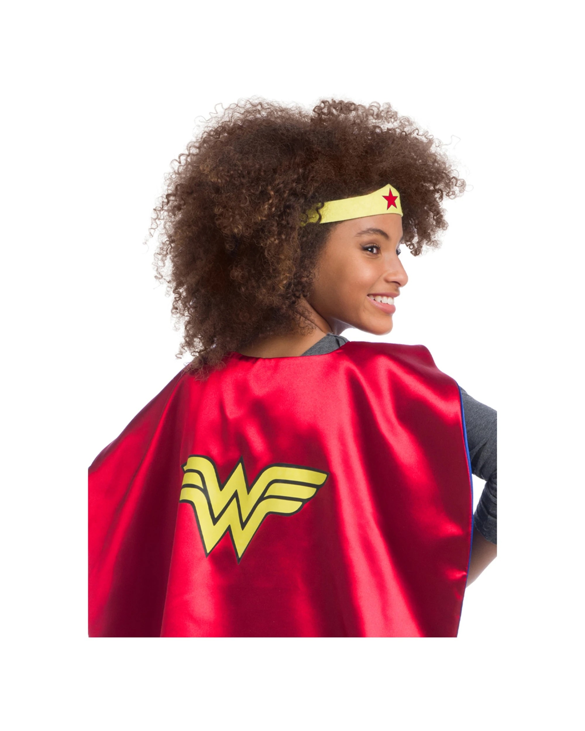 2 Dc Comics Wonder Woman Cape Set Kids Hero Costume Accessory - Red, 2 of 2
