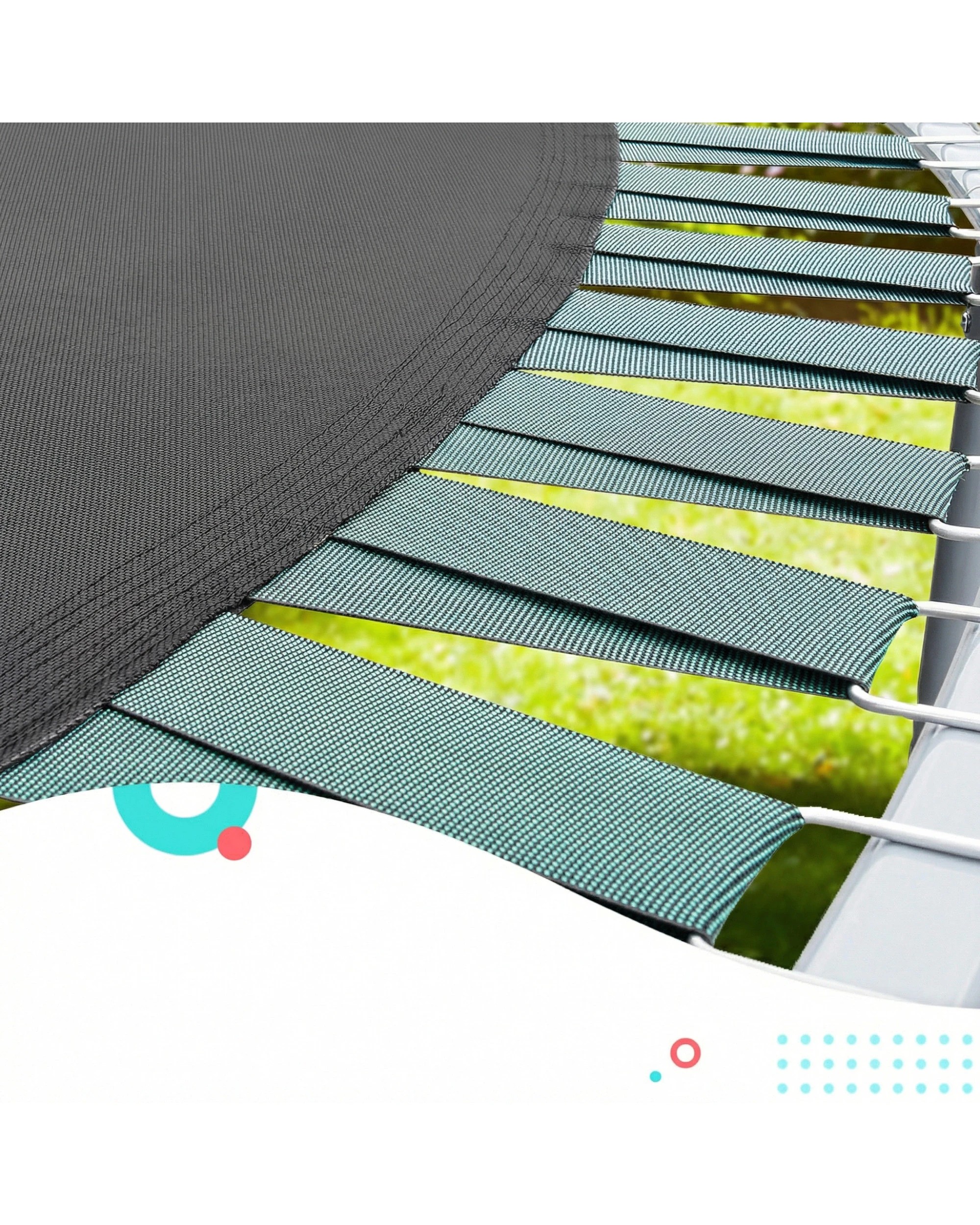 6 Kahuna Blizzard 12 ft Trampoline with Net - Green, 6 of 6