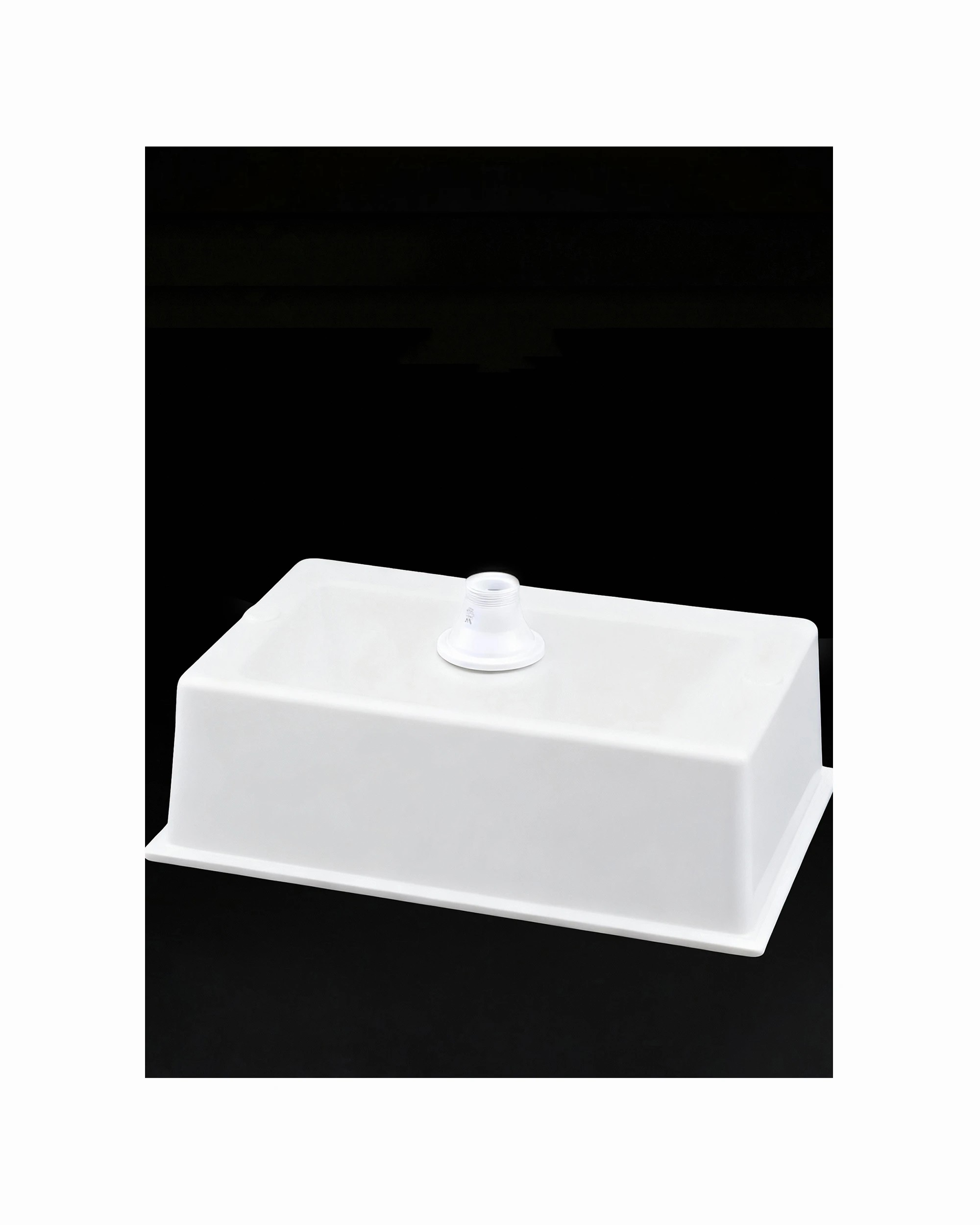 5 Cefito Kitchen Sink 70x45cm Granite Stone Sink Single Bowl - White, 5 of 6