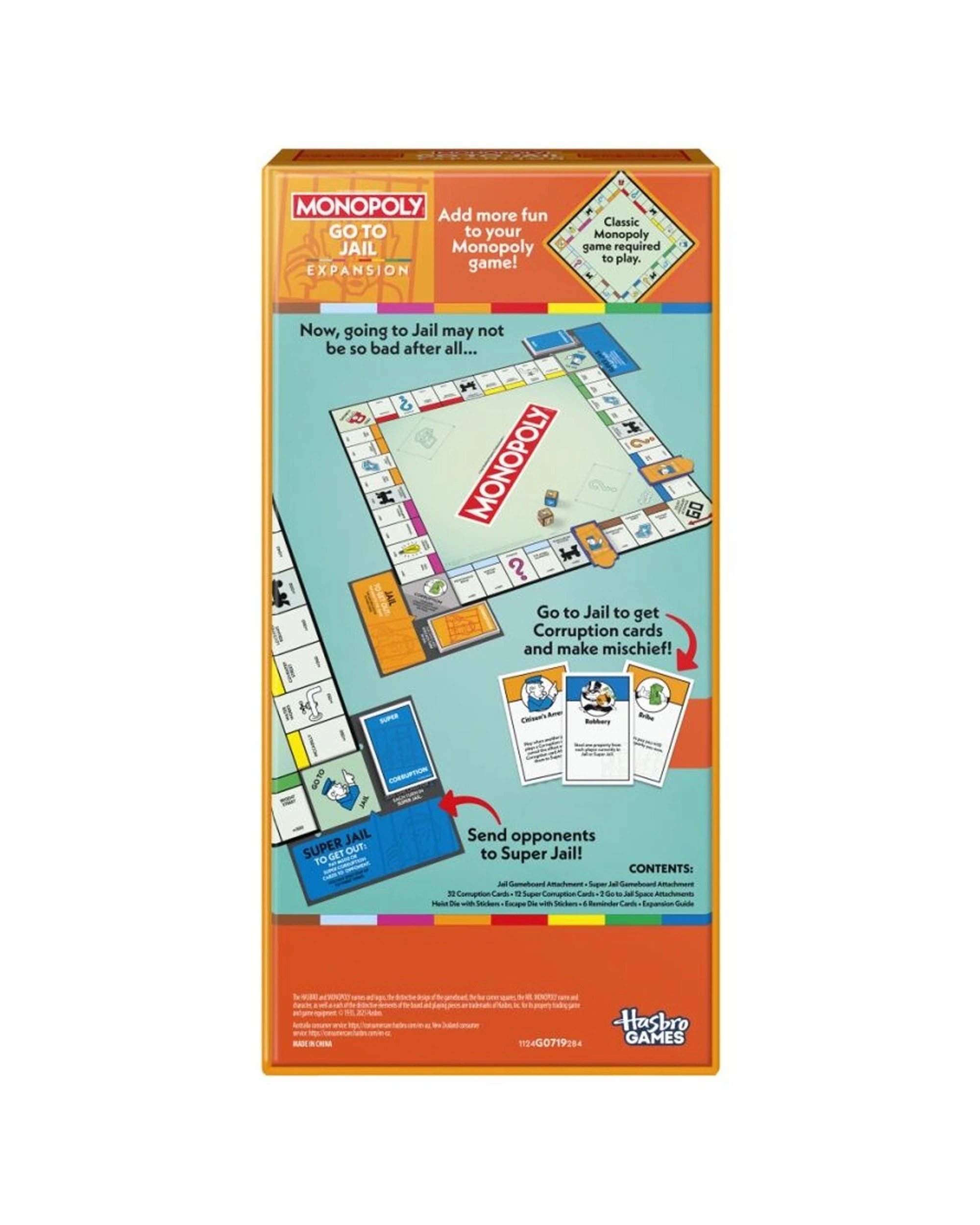 6 Monopoly Go To Jail Expansion Pack Compatible With Classic Game - Multi, 6 of 7