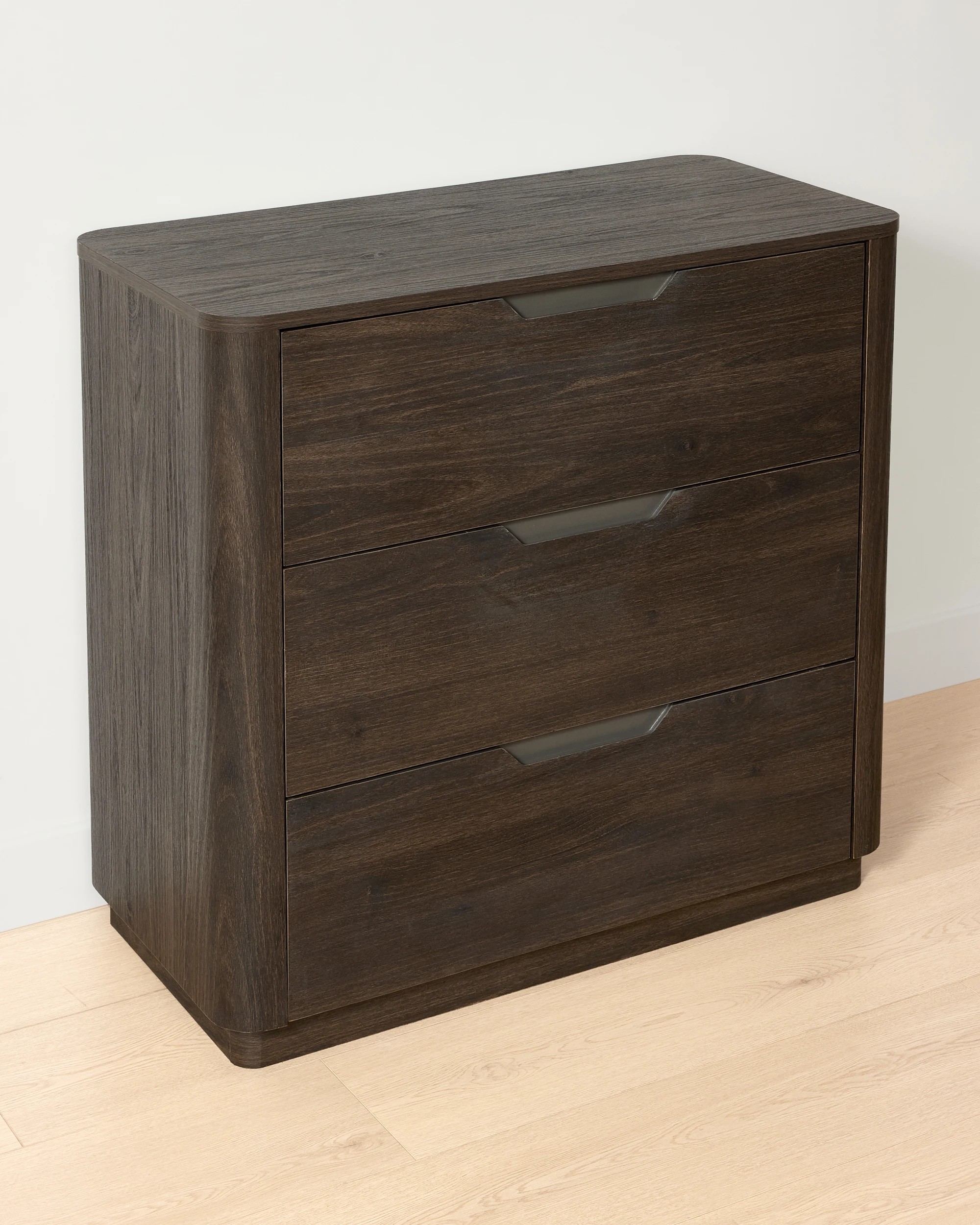 1 Miles 3 Drawer Chest. - Walnut, 1 of 6