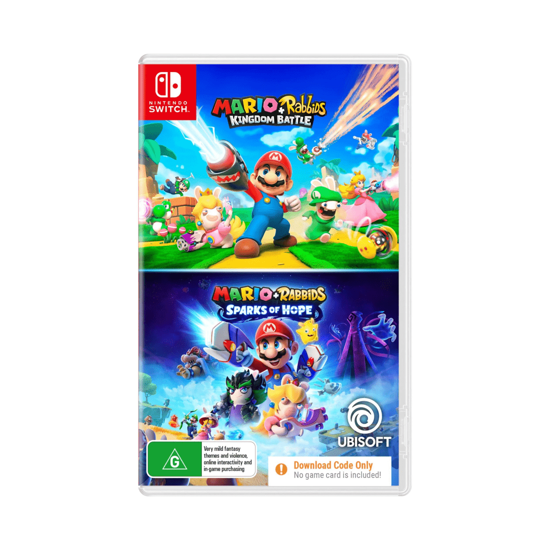 1 Mario + Rabbids Kingdom Battle & Sparks of Hope Bundle (Code in Box) - Nintendo Switch - Multi, 1 of 5