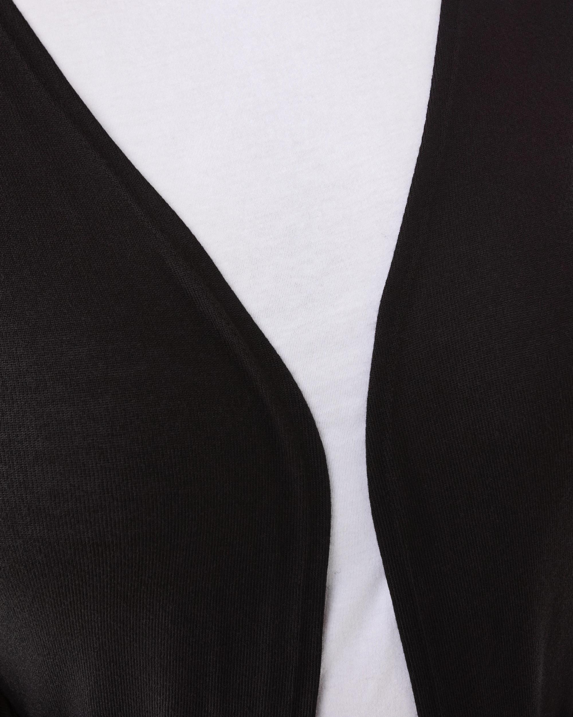 5 Curve Longline Pocket Cardigan Black, 5 of 7