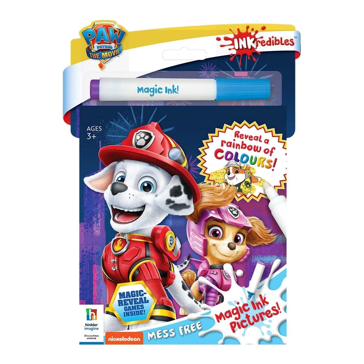 1 PAW Patrol The Movie INKredibles Magic Ink Pictures - Book