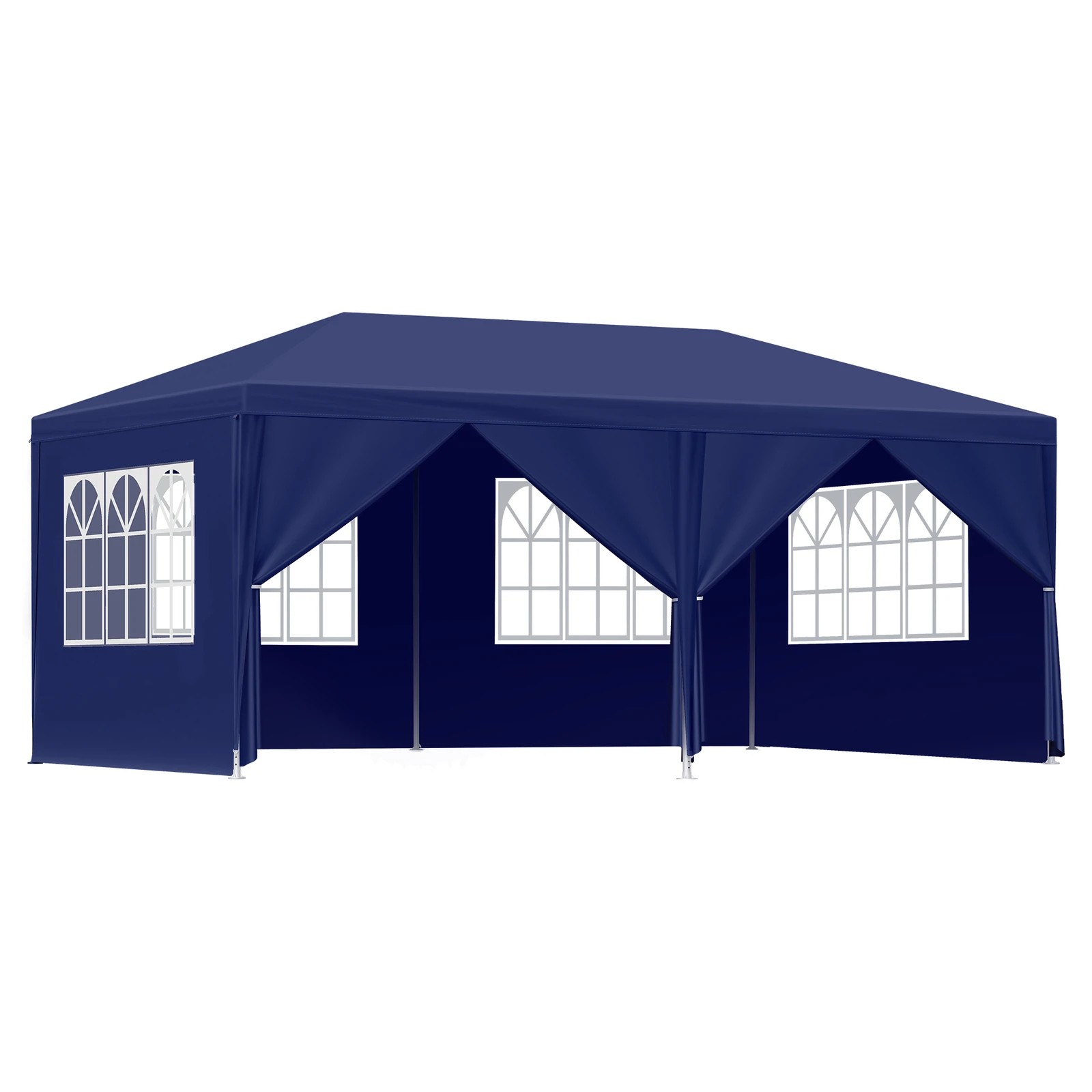 1 Alfordson Gazebo 3x6m Outdoor Wedding Marquee Camping Canopy Portable - Blue, 1 of 7
