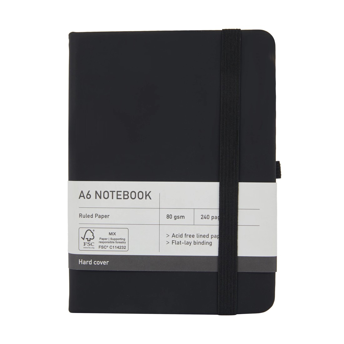5 A6 Notebook - Black, 5 of 5