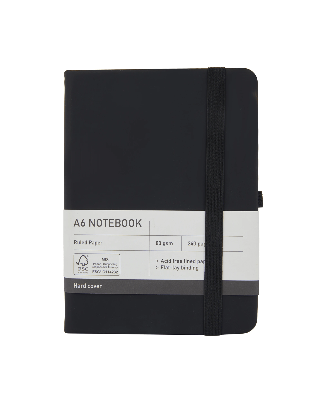 5 A6 Notebook - Black, 5 of 5