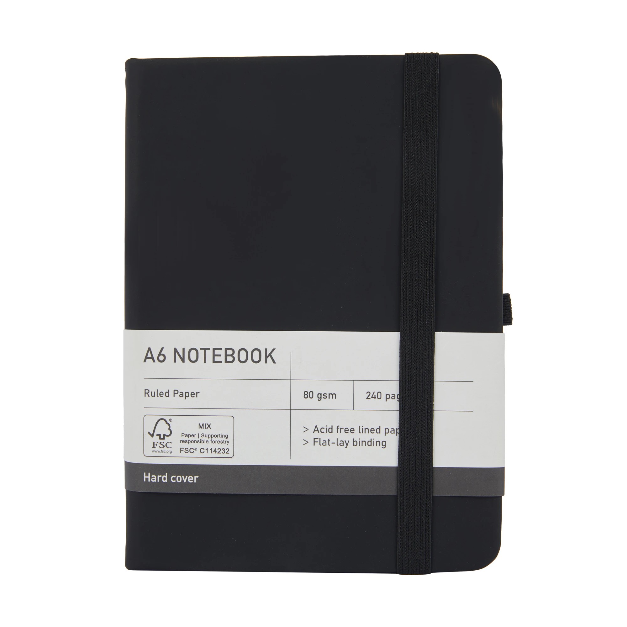 5 A6 Notebook - Black, 5 of 5