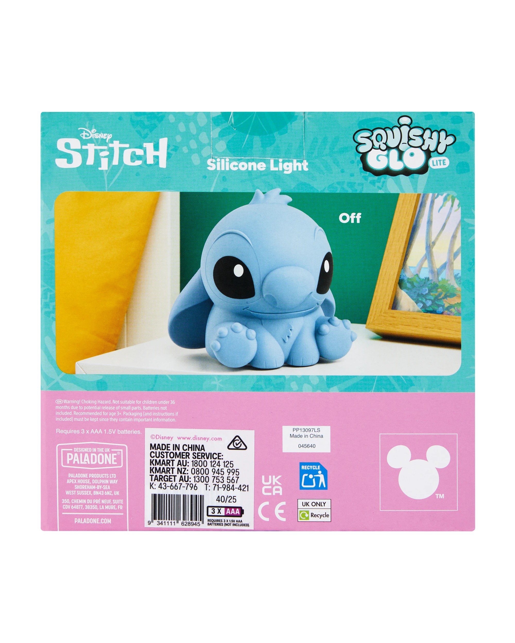 8 Disney Stitch Squishy Glo Lite Soft & Safe Silicone Light, 8 of 8