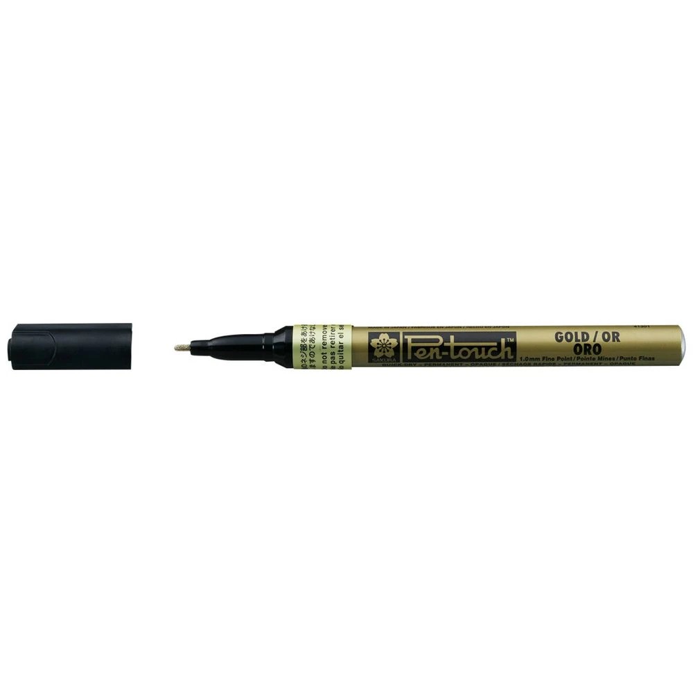 1 Sakura Pen-touch Paint Marker 1mm Gold, 1 of 8