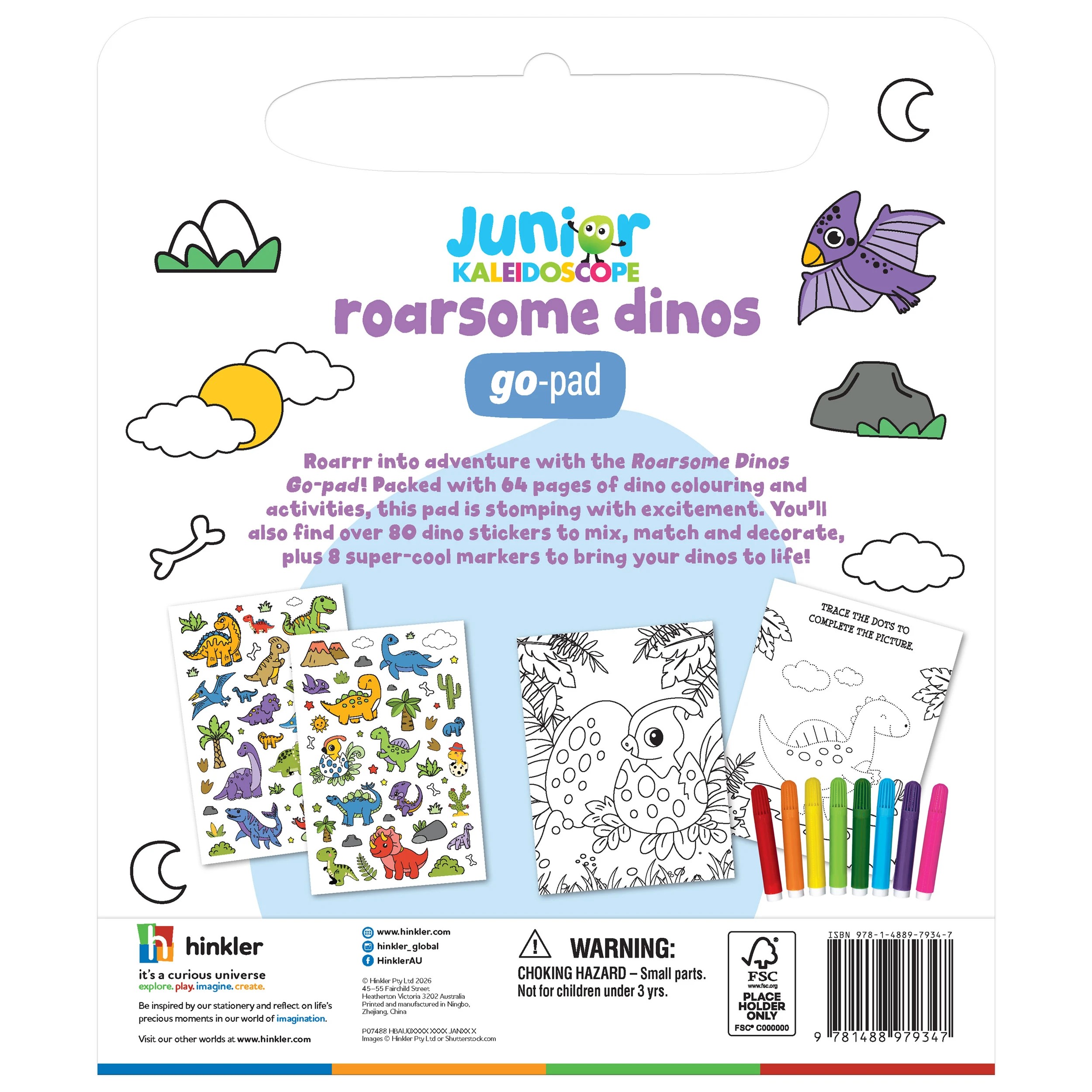 2 Junior Kaleidoscope Roarsome Dinos Go-Pad - Book, 2 of 5