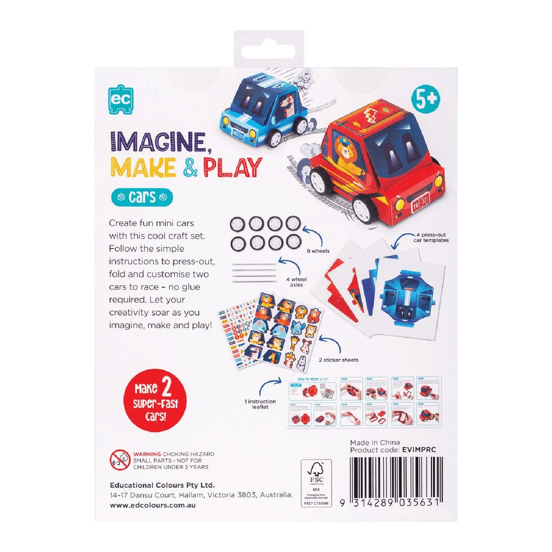 4 Imagine, Make & Play Racing Cars, 4 of 4
